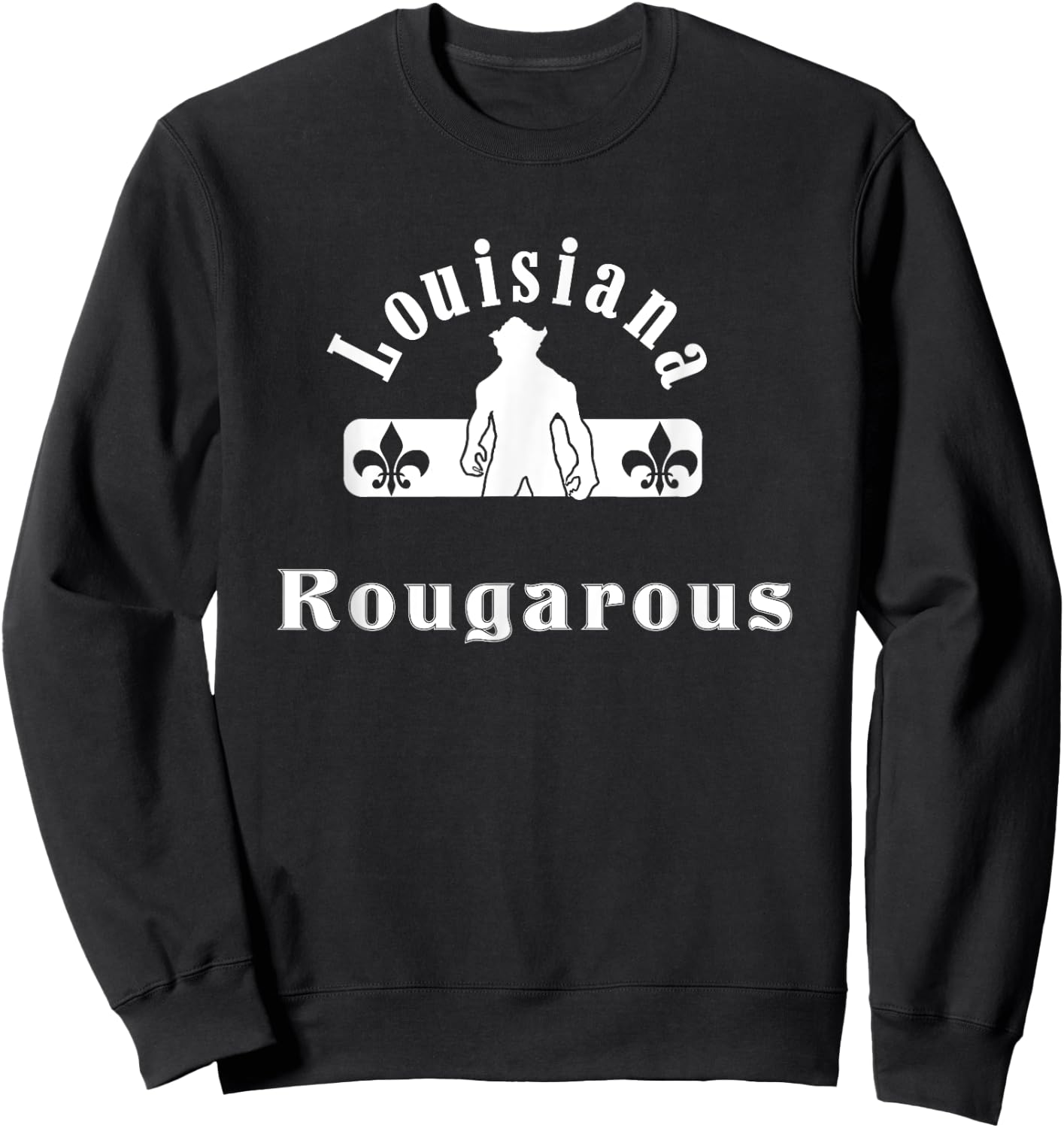 Louisiana Rougarou Loupgarou New Orleans Swamp Monster Sweatshirt - Sweatshirt | Black
