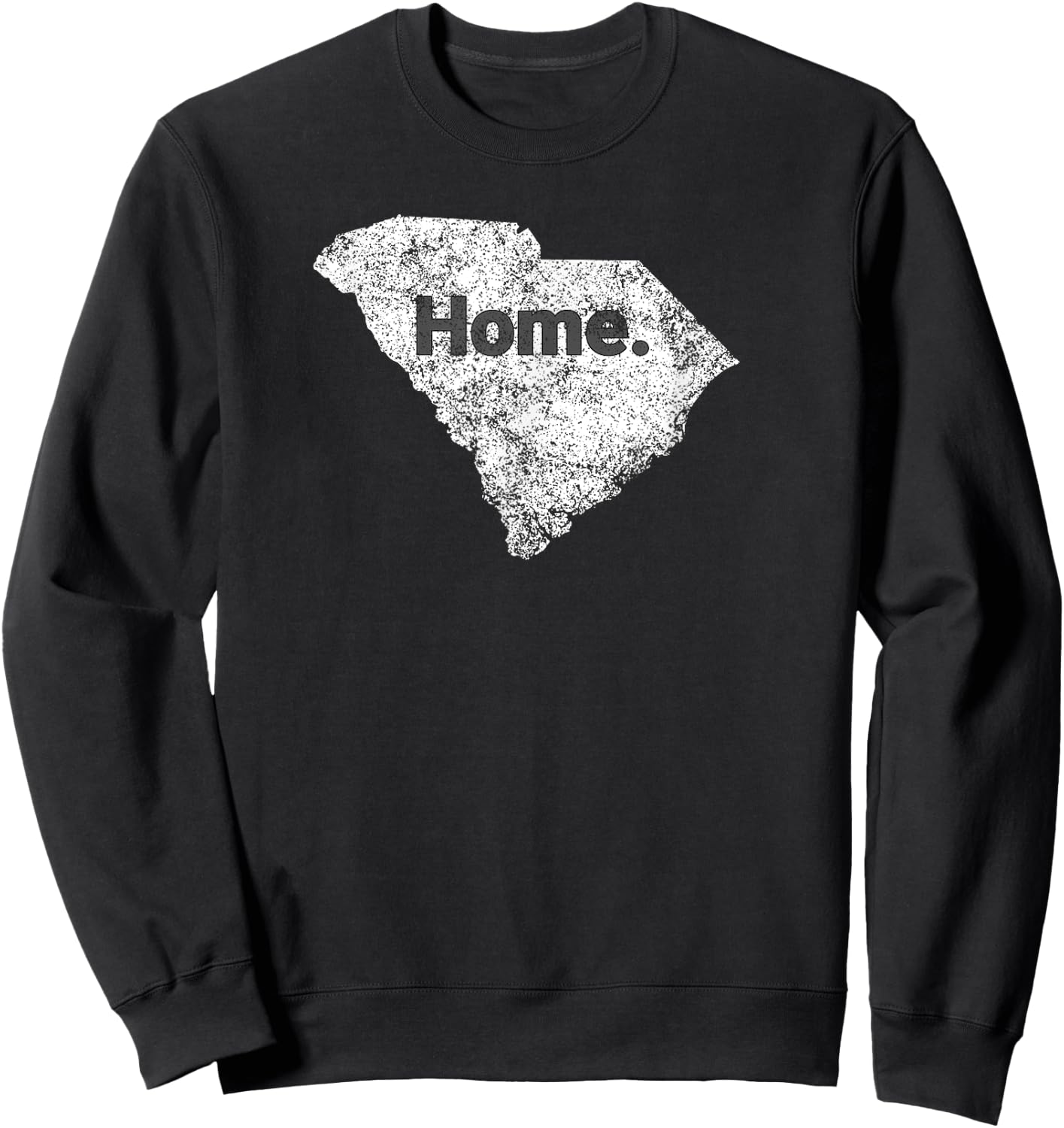 Distressed South Carolina Home Sweatshirt - Sweatshirt | Black