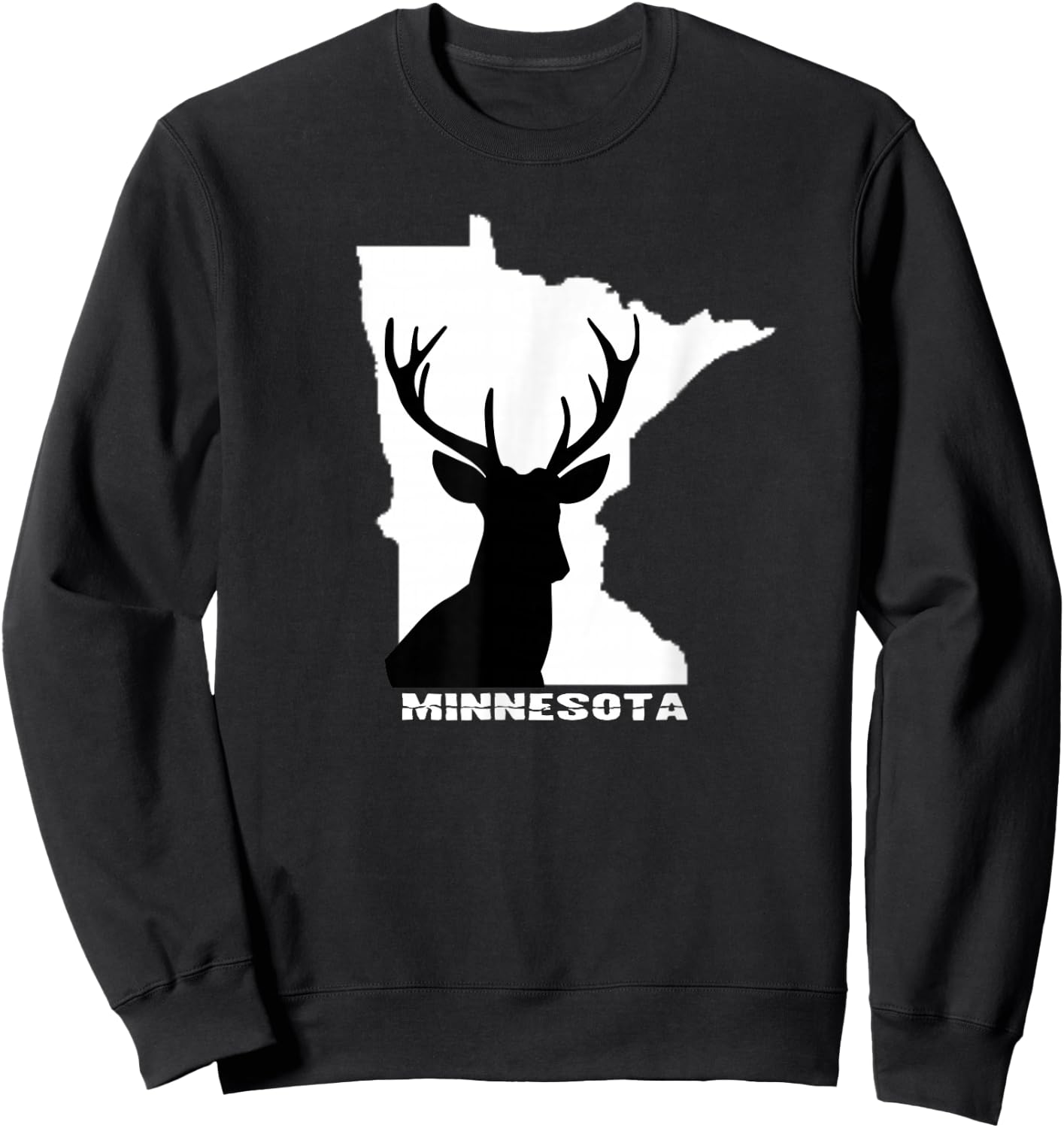Minnesota Deer Hunting Gear Big Buck Hunt Sweatshirt - Sweatshirt | Black