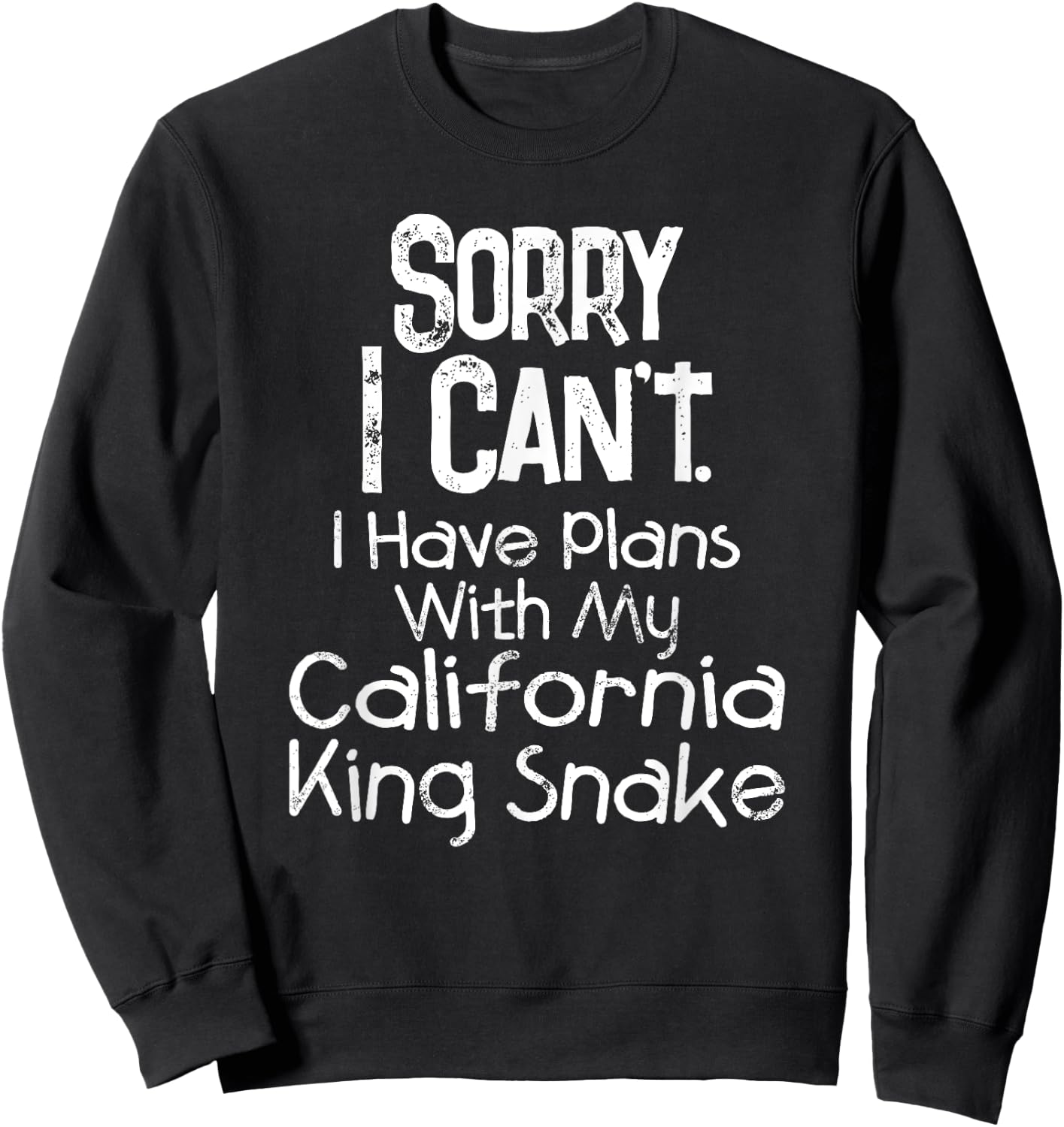California King Snake Shirt Vintage Pet Snake Lover Sweatshirt - Sweatshirt | Black
