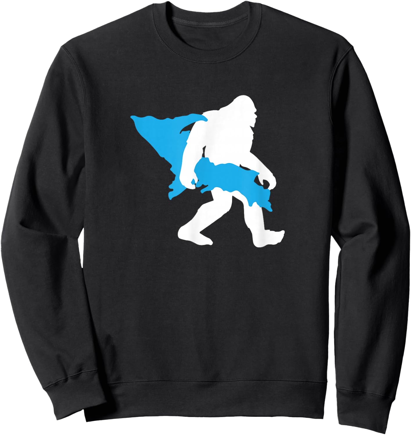 Bigfoot Upper Peninsula funny Sasquatch UP MI Sweatshirt - Sweatshirt | Black