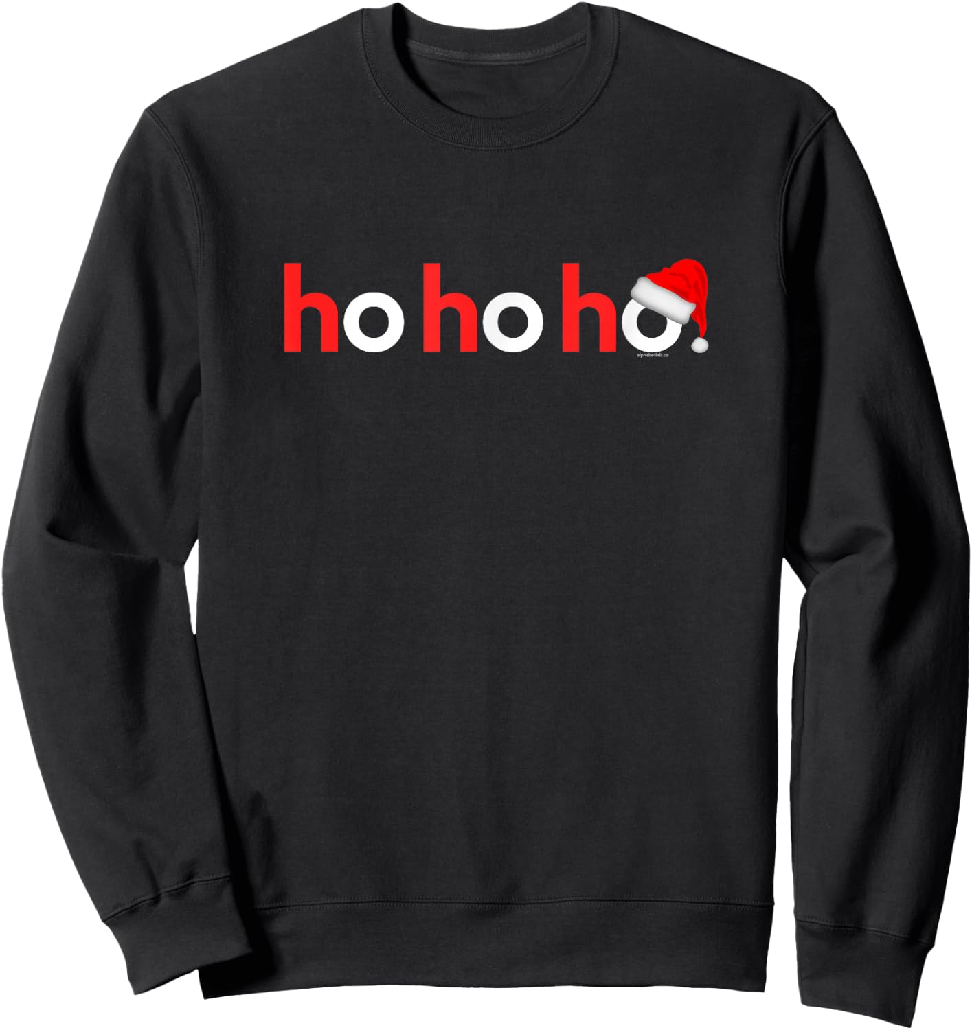 Christmas Shirts Women Kids Xmas Shirt Idea Ho Ho Ho Sweatshirt - Sweatshirt | Black