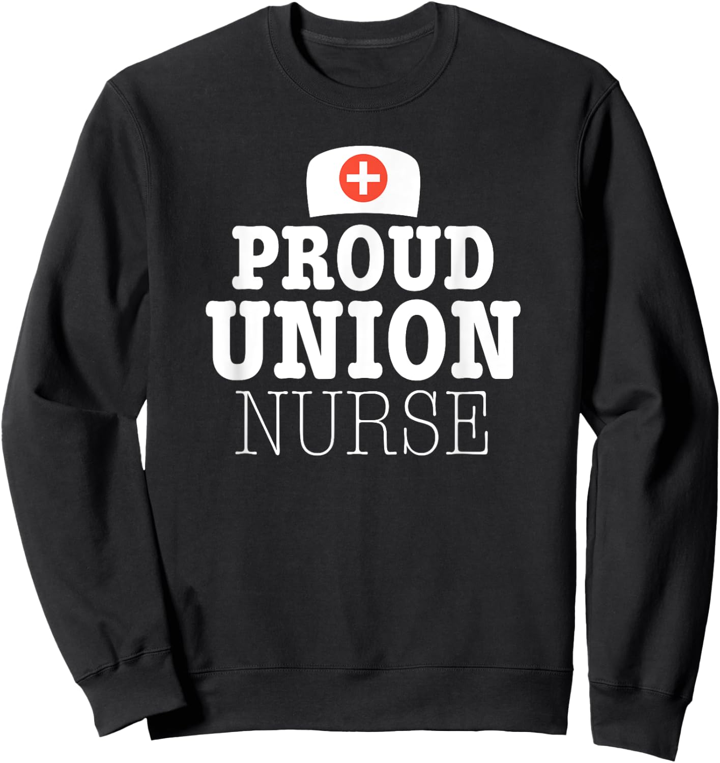 Solidarity Shirt for Proud Union Nurses PURPLE Sweatshirt - Sweatshirt | Black