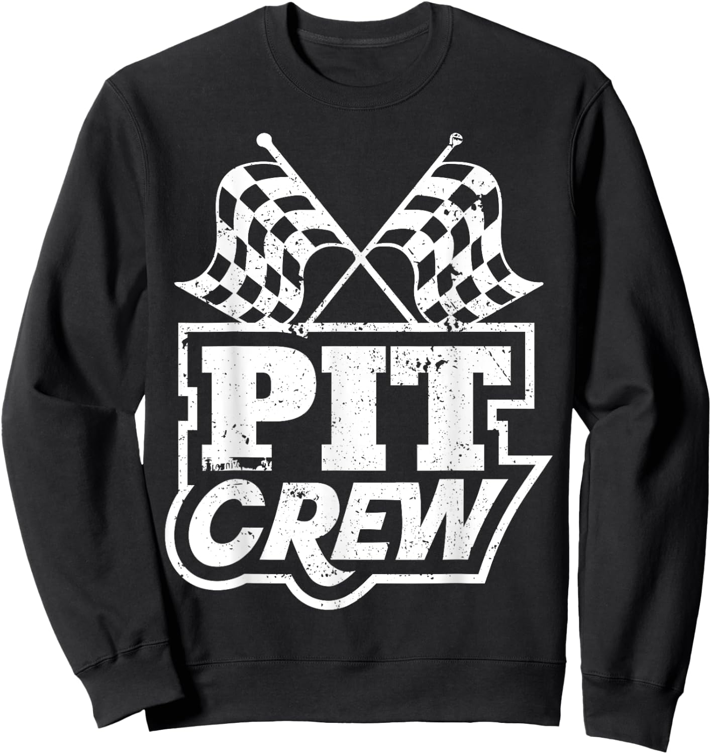 Pit Crew Raing Shirt, Racing , Race Car Sweatshirt - Sweatshirt | Black