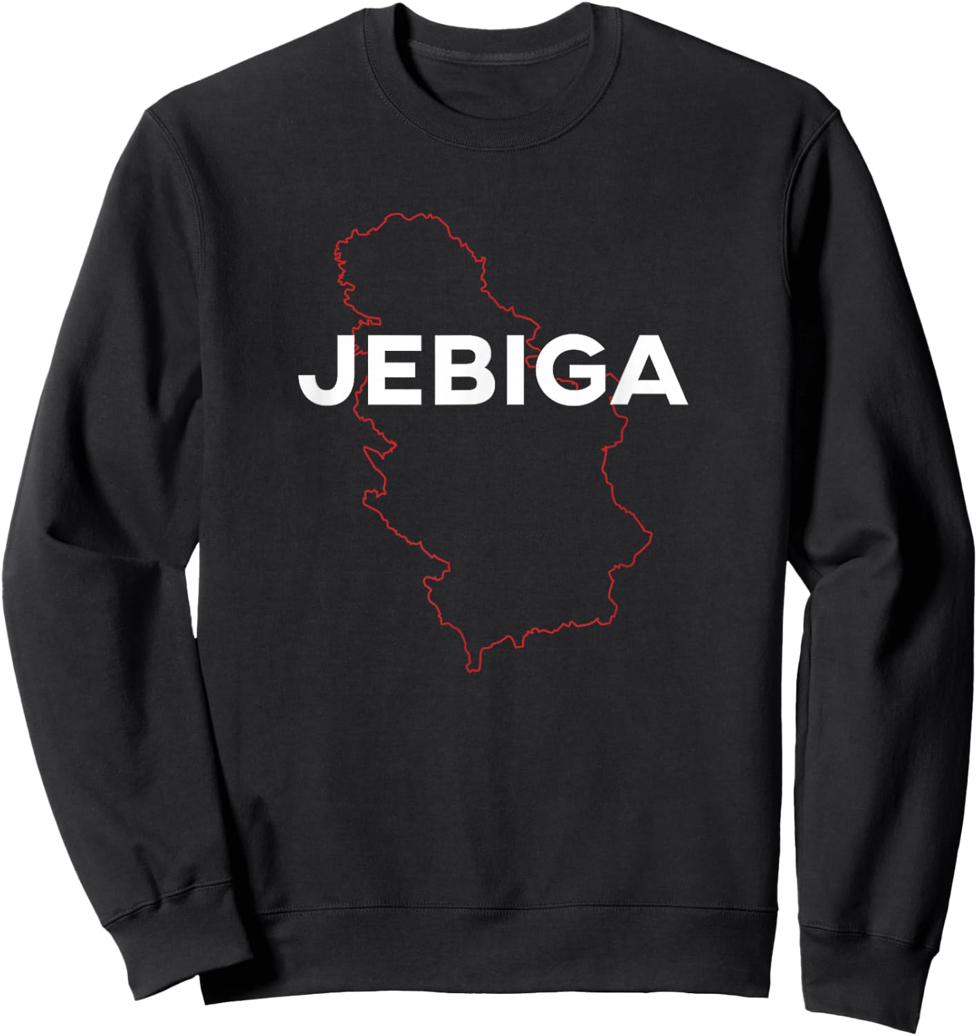 Jebiga Serbian Country Sweatshirt - Sweatshirt | Black