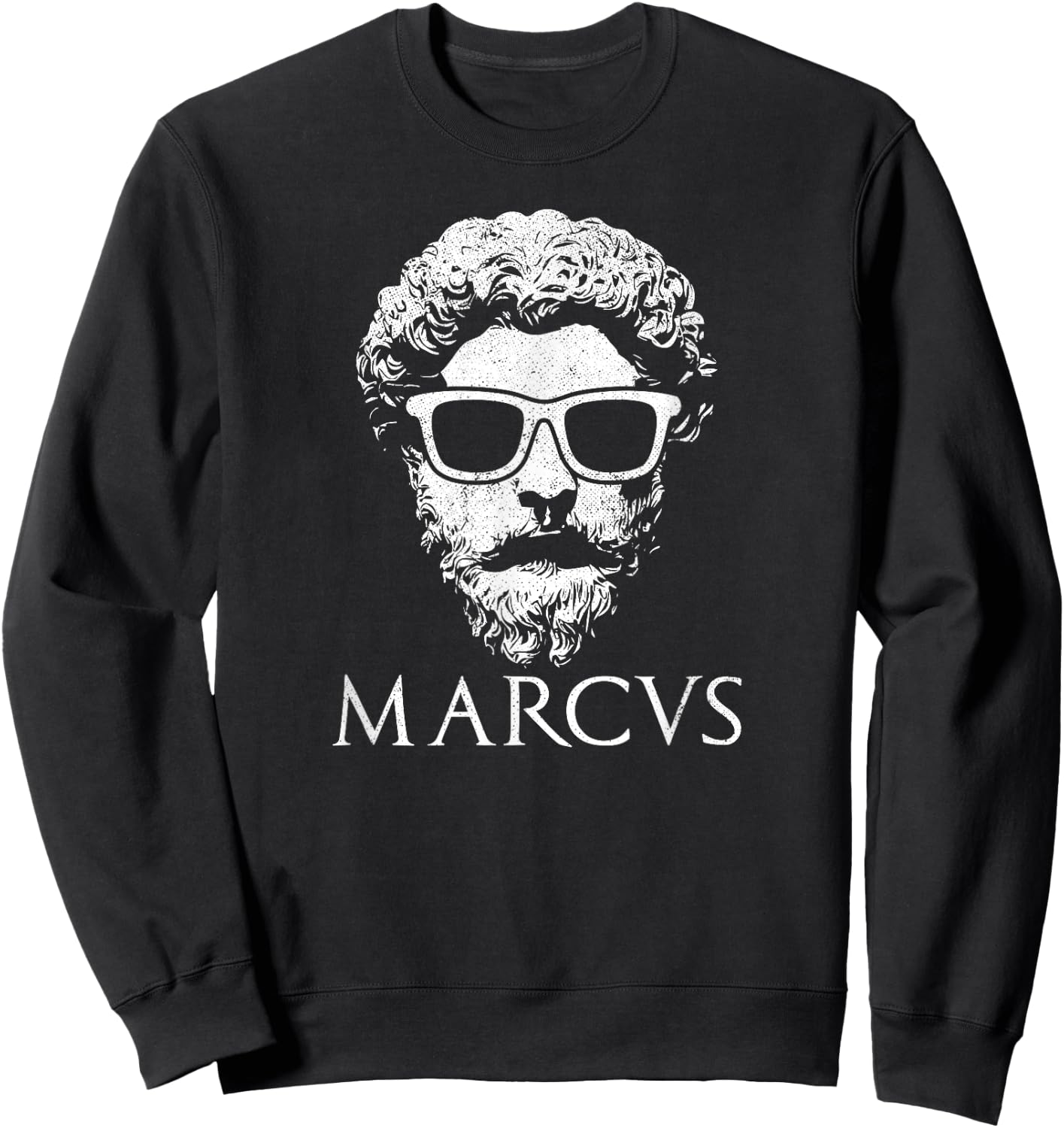 Stoicism Cool Marcus Aurelius Stoic Sweatshirt - Sweatshirt | Black