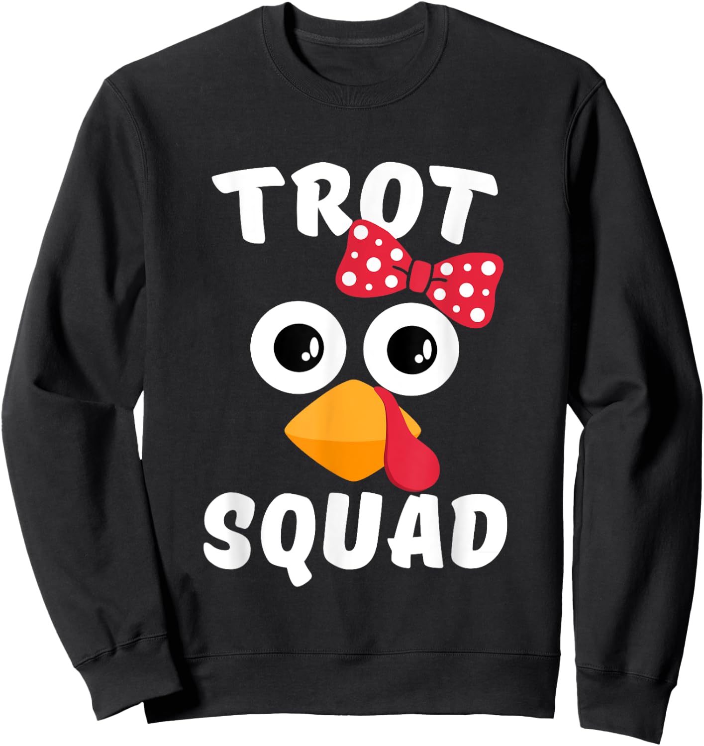 Turkey Trot Thanksgiving Marathon Cute Running Shirt Sweatshirt - Sweatshirt | Black