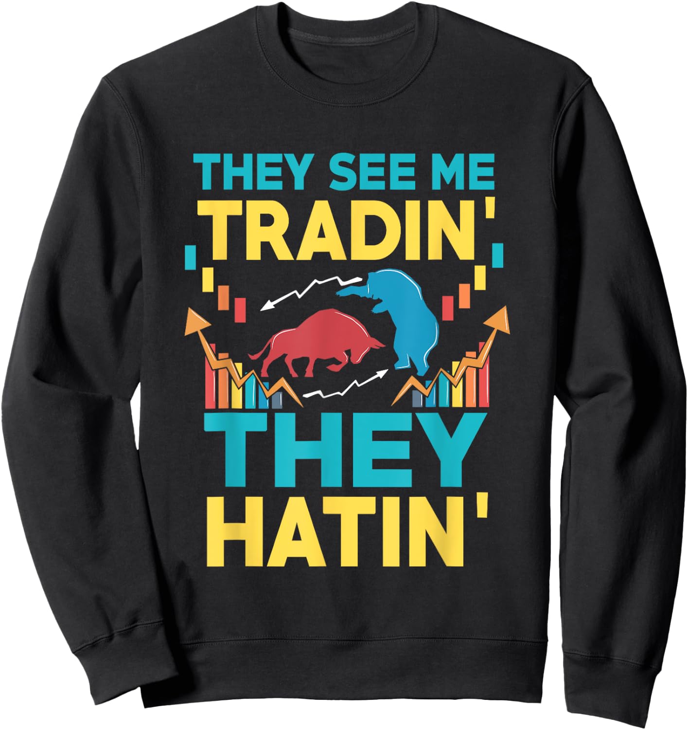 Stock Market Trader Forex Sweatshirt - Sweatshirt | Black