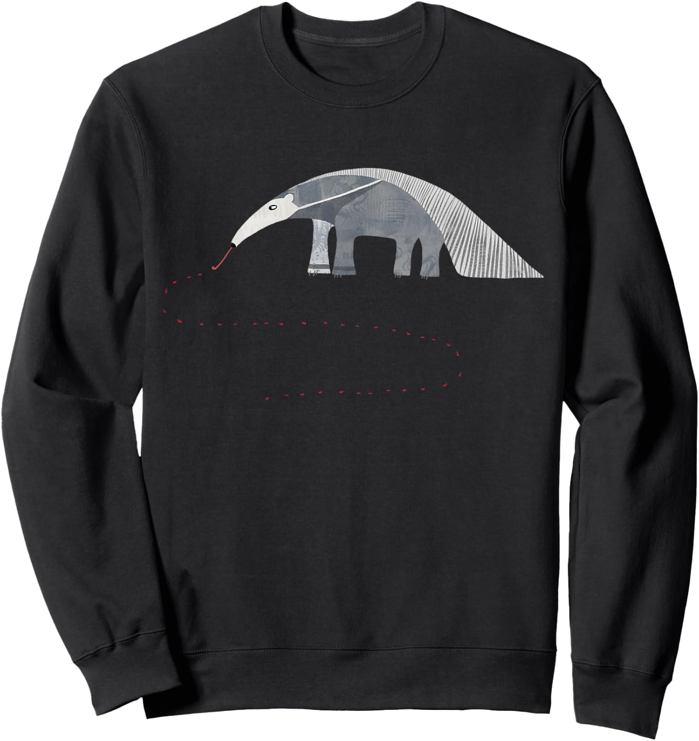 NicSquirrell Animals Giant Anteater - -Adults, Black, Small Sweatshirt - Sweatshirt | Black