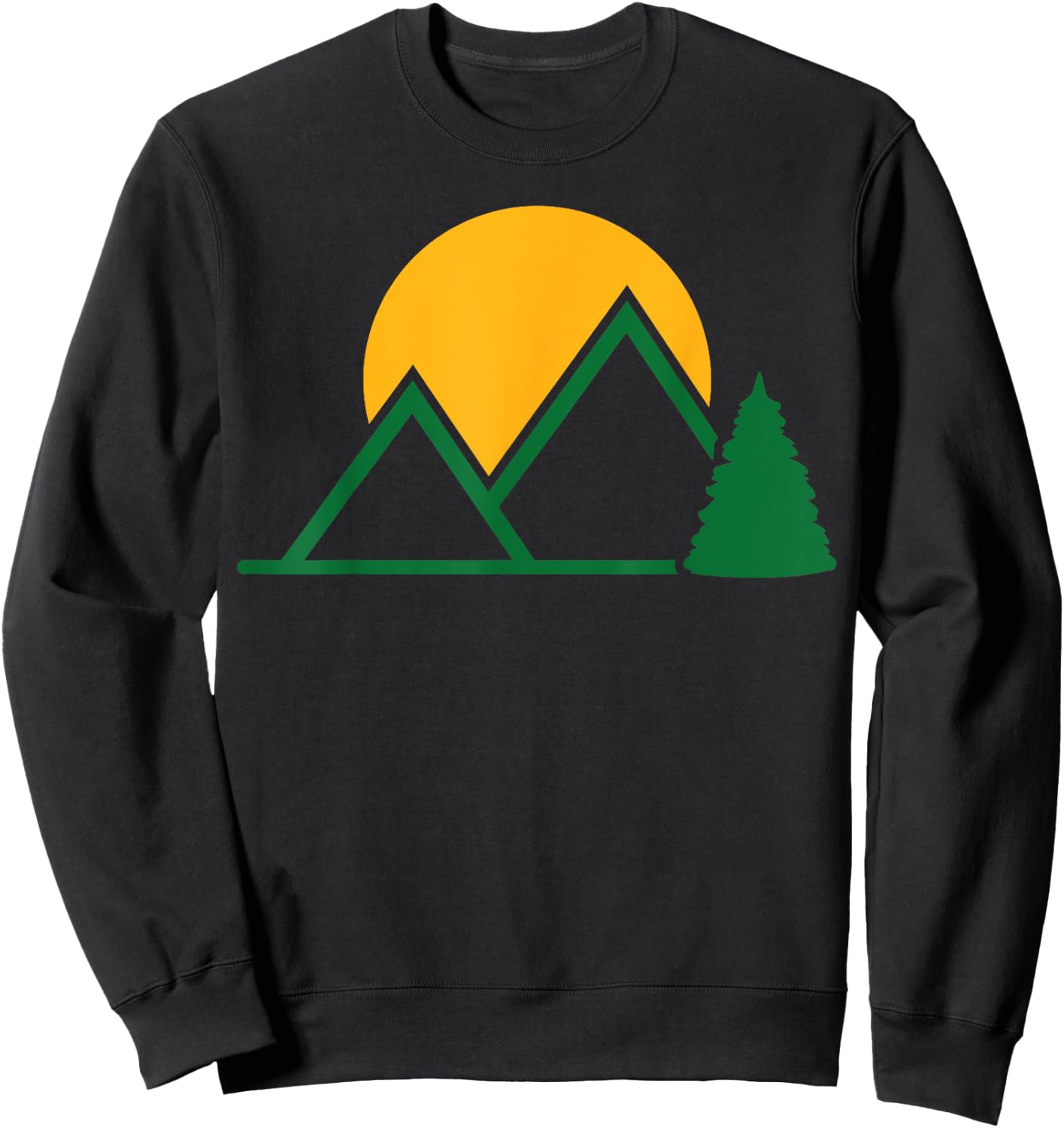 Mountains with sun Sweatshirt - Sweatshirt | Black