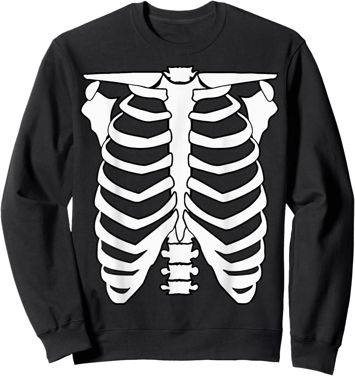 Halloween Skeleton Shirt Sweatshirt - Sweatshirt | Black
