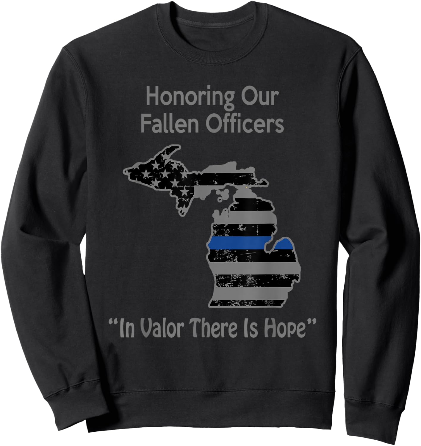 Michigan State Police Michigan State Police Shirt Sweatshirt - Sweatshirt | Black