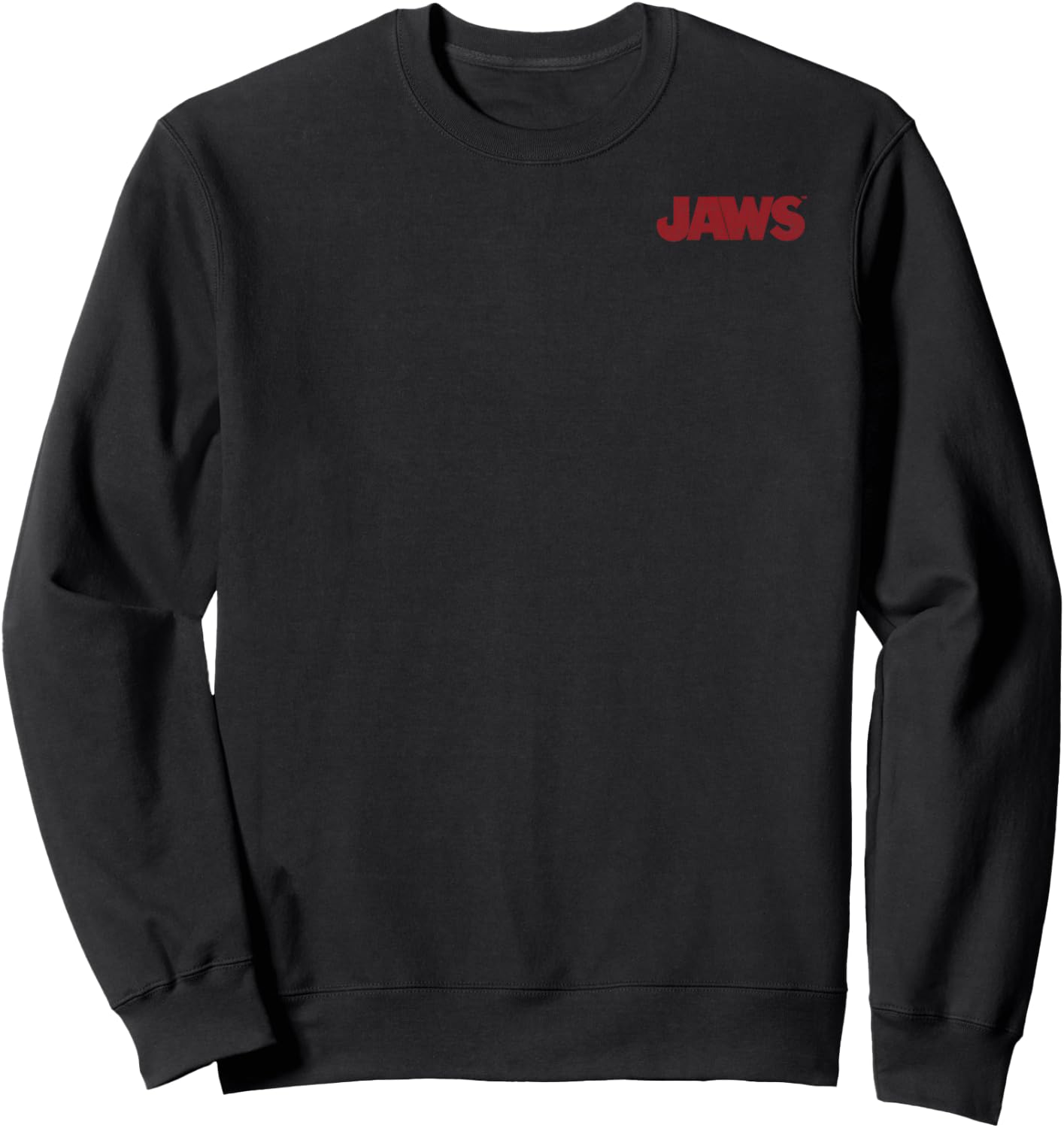 Jaws Left Chest Poster Back Logo Graphic Sweatshirt - Sweatshirt | Black