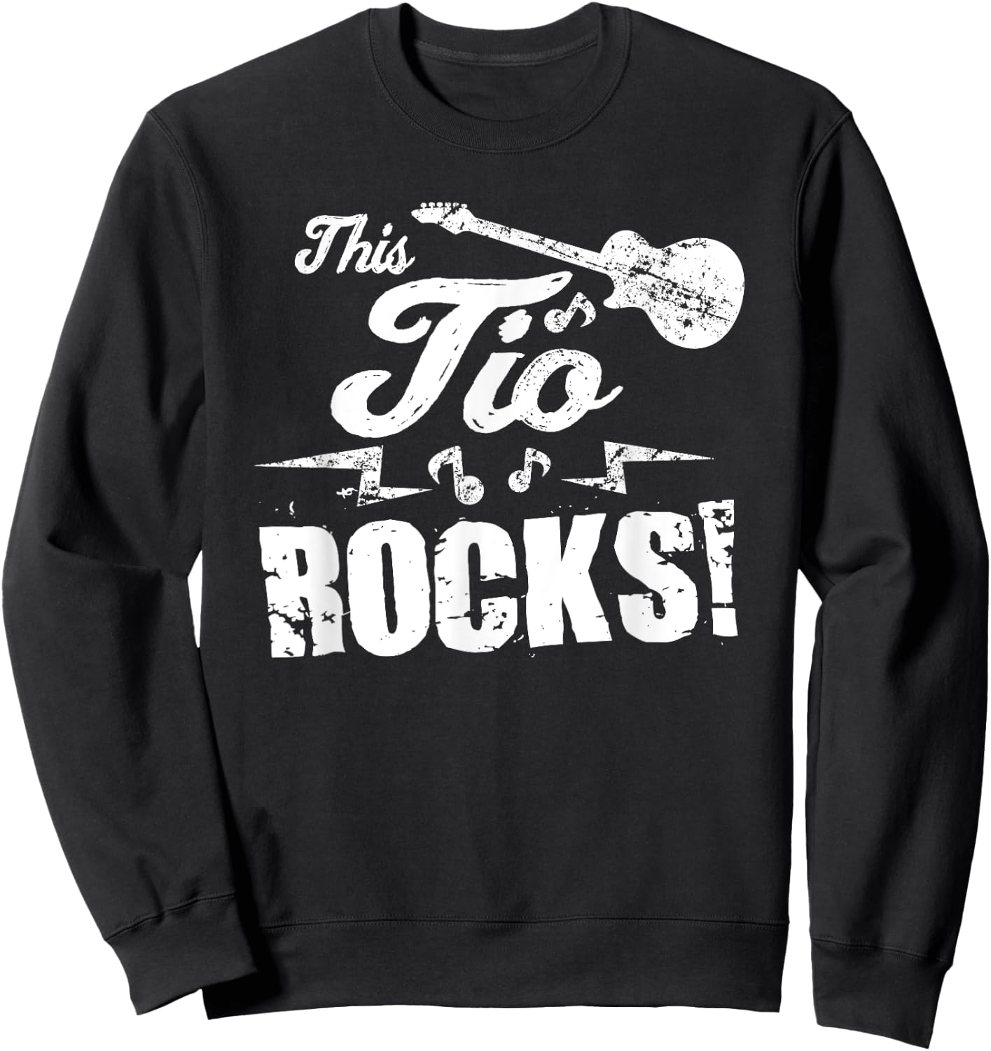 This Tio Rocks T Shirt - Guitar Rock and Roll Funny Gift Sweatshirt - Sweatshirt | Black
