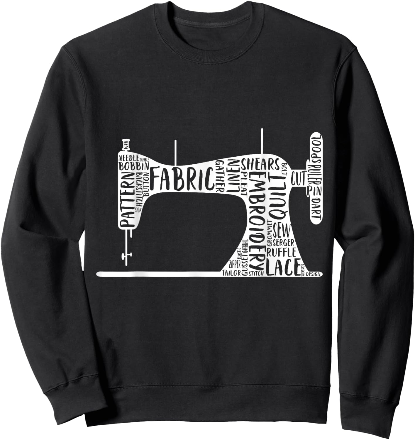 Sewing Machine Sweatshirt - Sweatshirt | Black