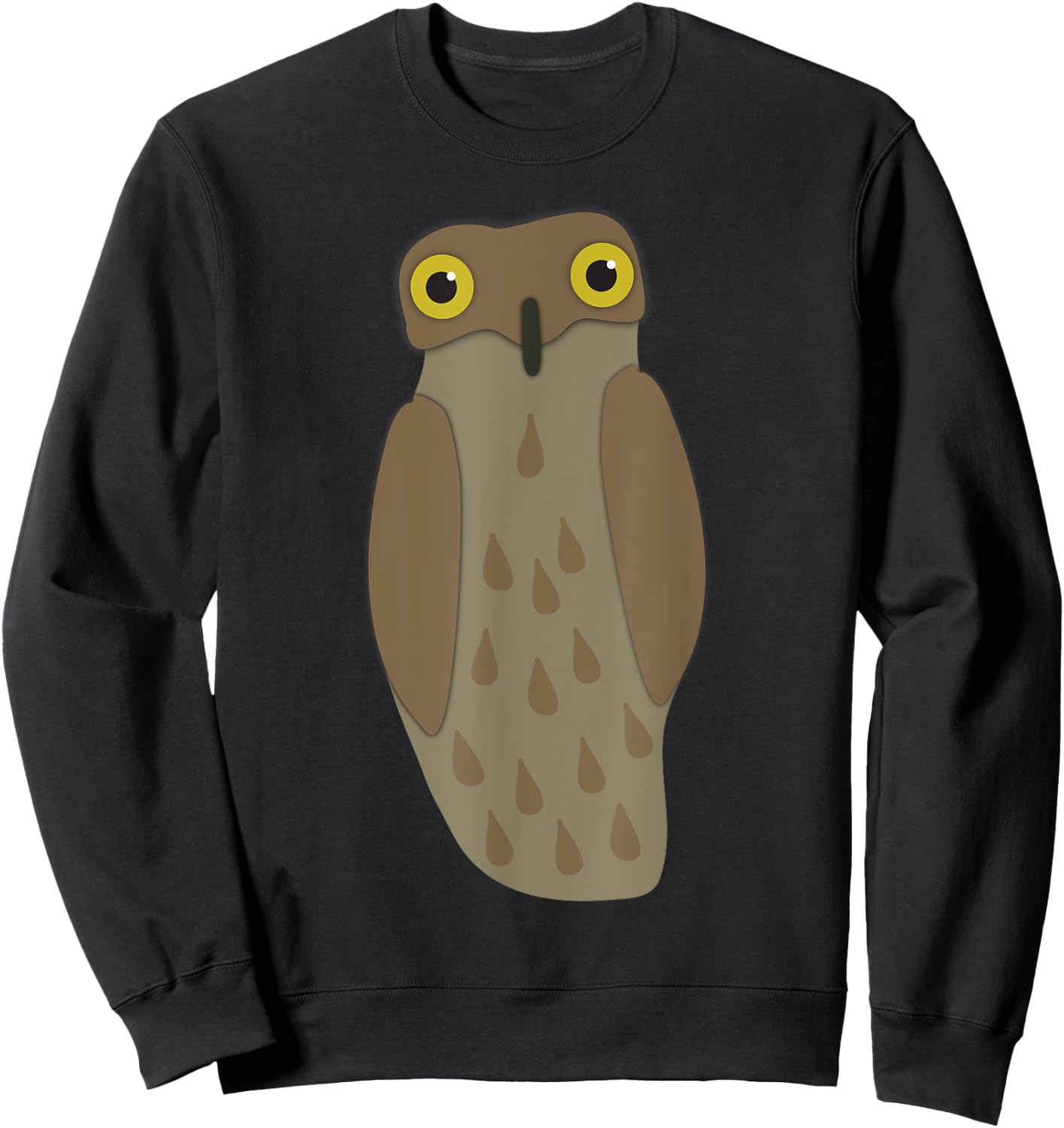Potoo Bird Graphic Sweatshirt - Sweatshirt | Black