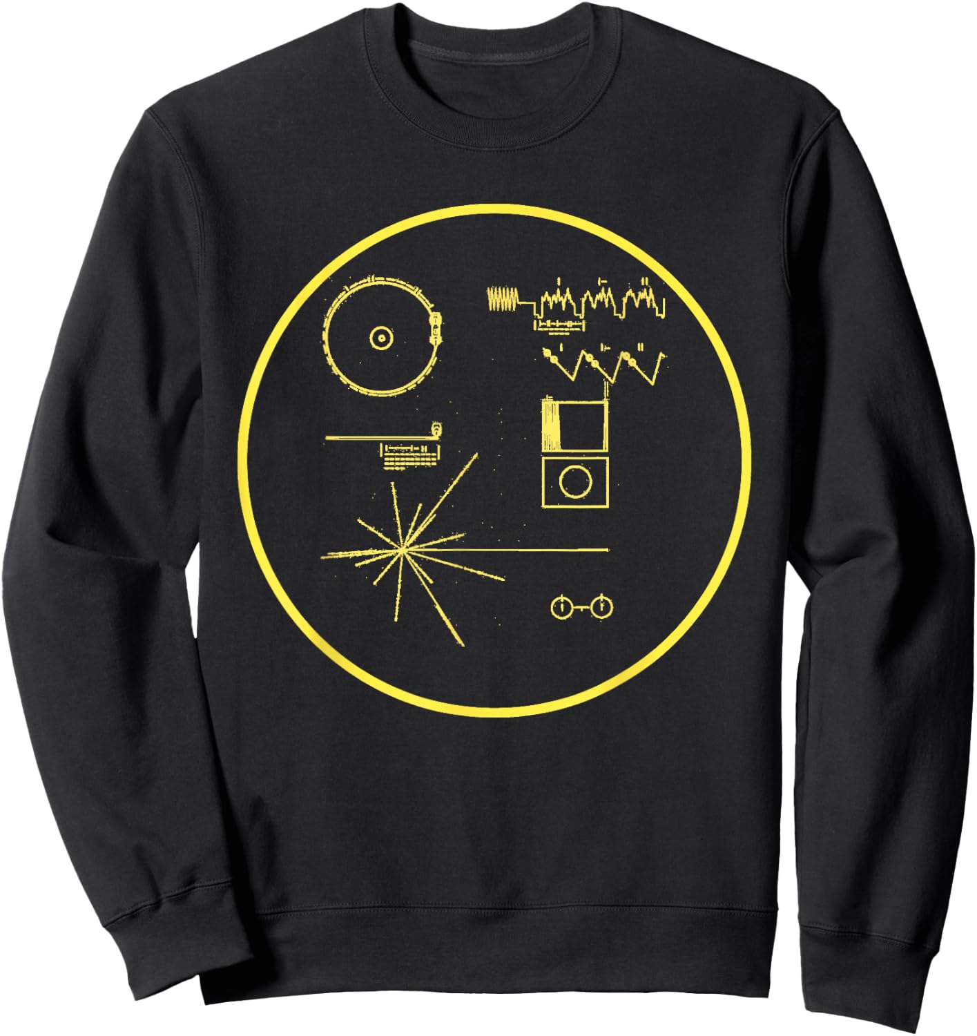 NASA Voyager Golden Record shirt Sweatshirt - Sweatshirt | Black