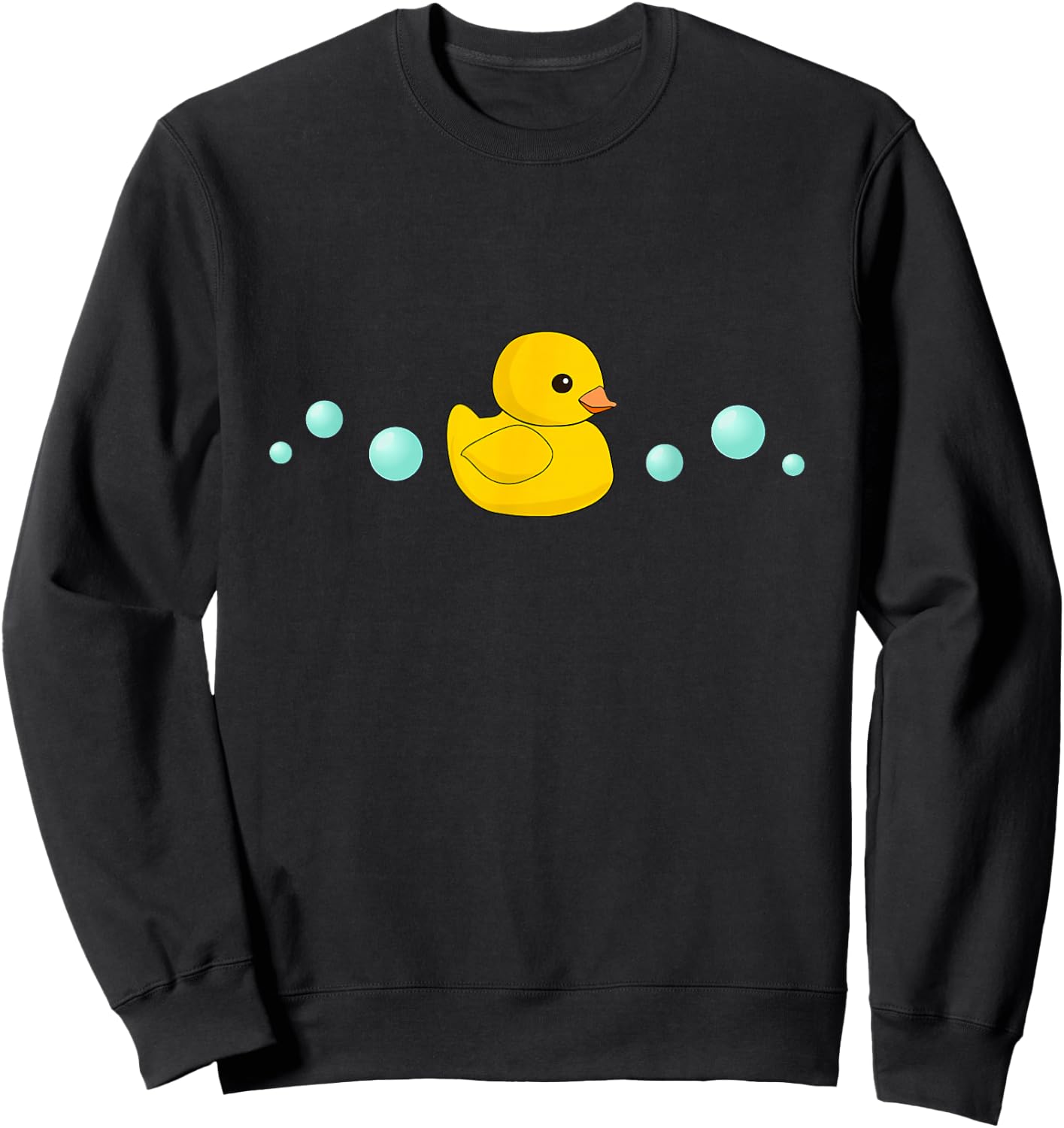 Cute Yellow Rubber Ducky - Duck Duckie Shirt Sweatshirt - Sweatshirt | Black