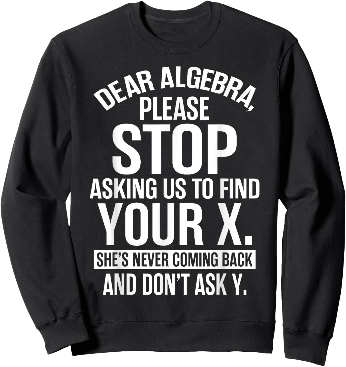 Complicated Math Apparel - Awesome Funny Algebra Design Sweatshirt - Sweatshirt | Black