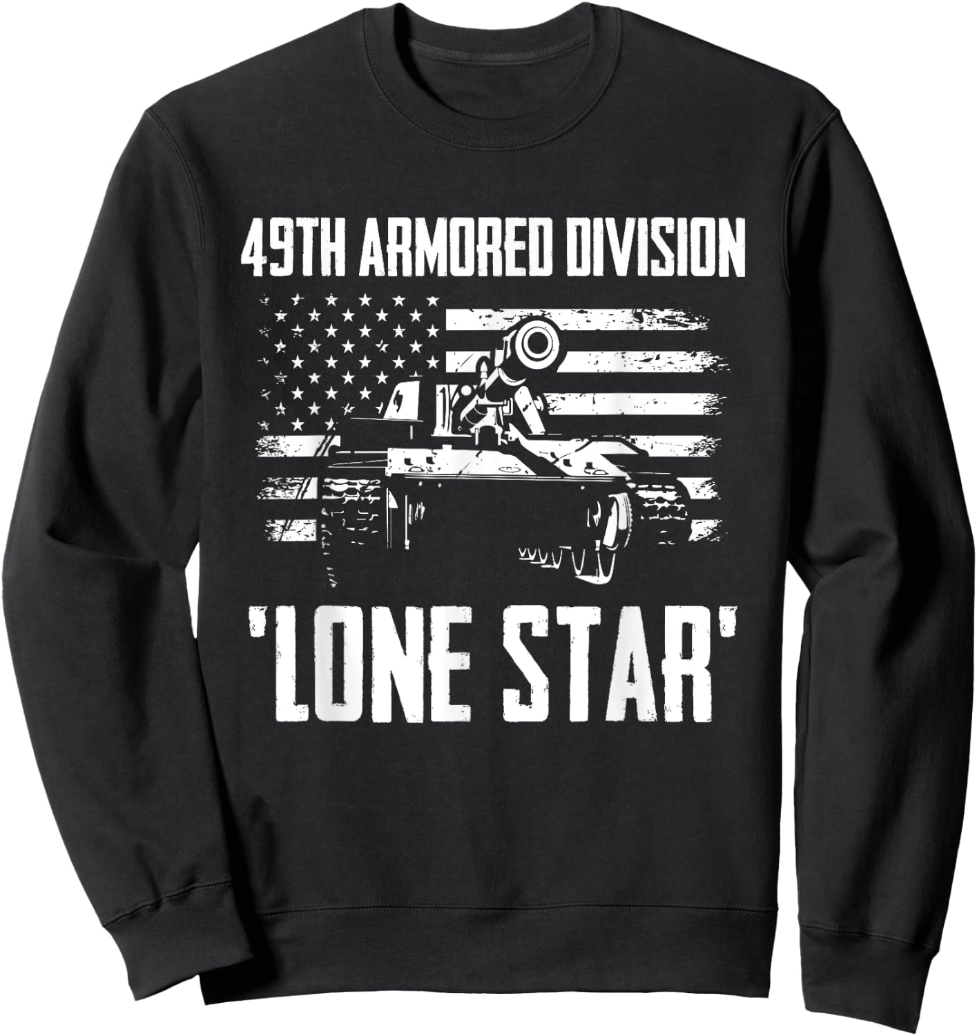 49th Armored Division Lone Star Sweatshirt - Sweatshirt | Black