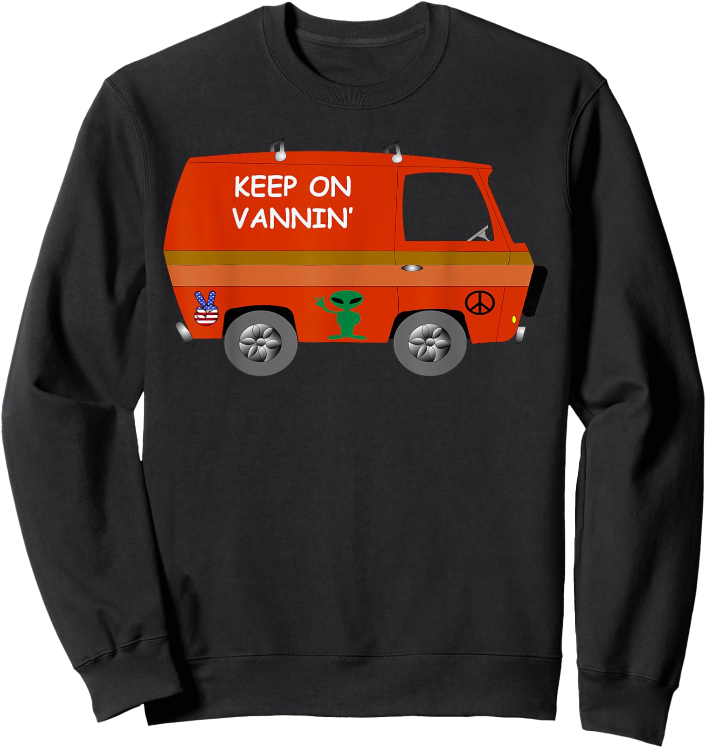 Keep on Vannin' Sweatshirt - Sweatshirt | Black