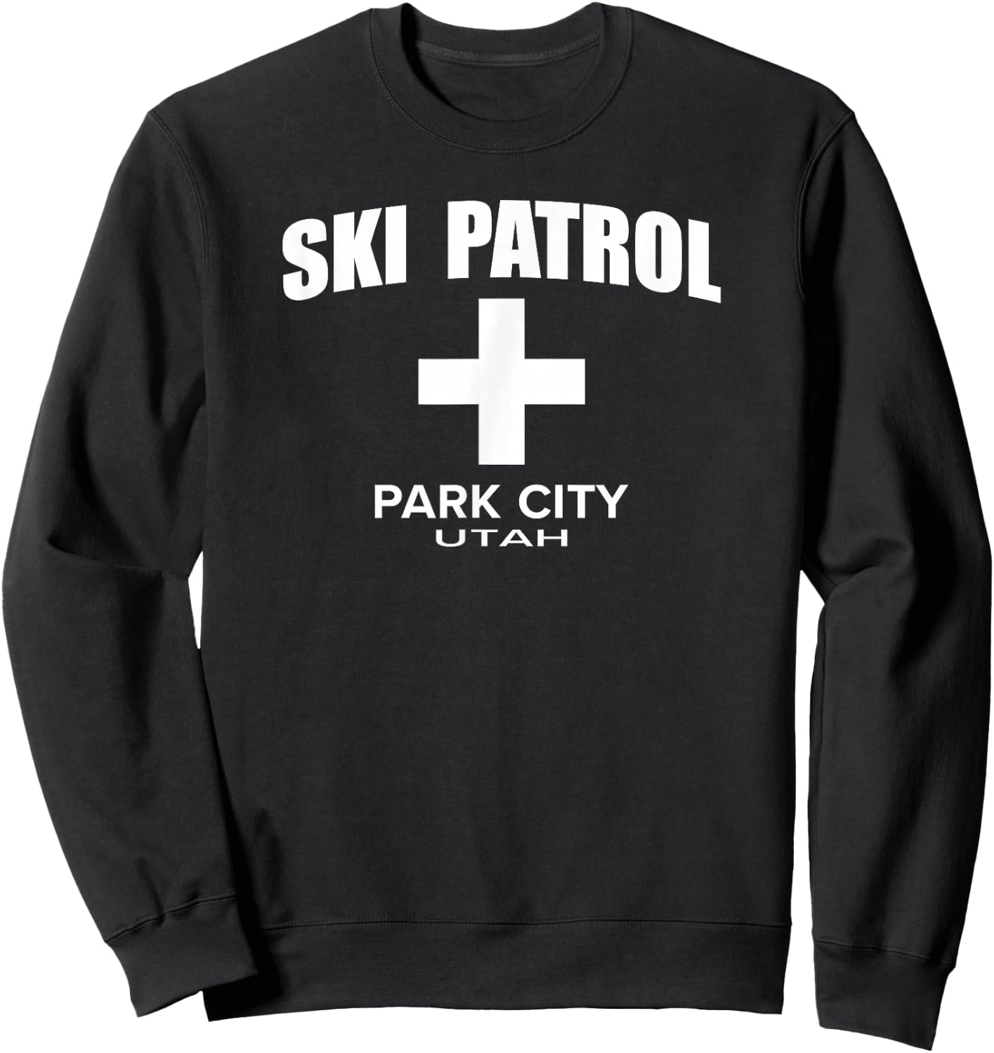 Official Park City Utah Ski Patrol Sweatshirt - Sweatshirt | Black