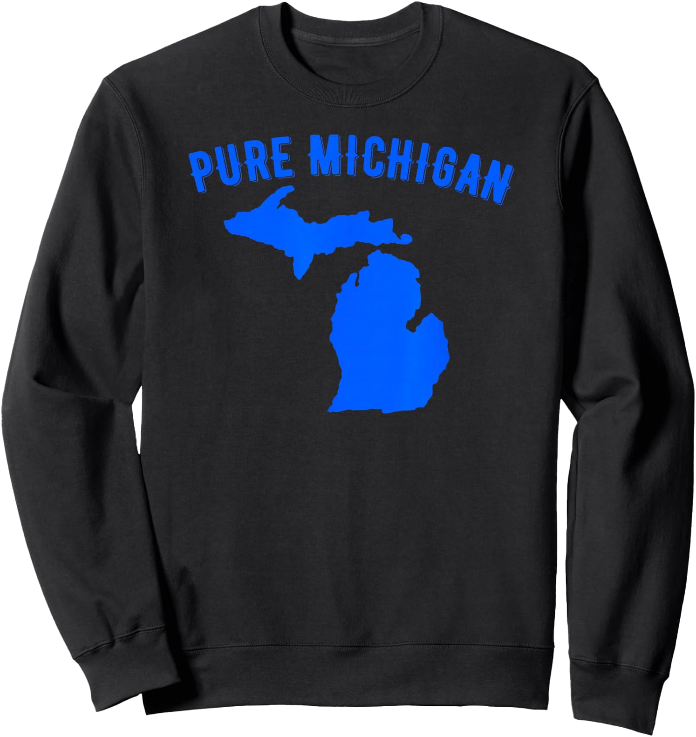 Pure Michigan Vacation Water Lake Fun Gift Sweatshirt - Sweatshirt | Black