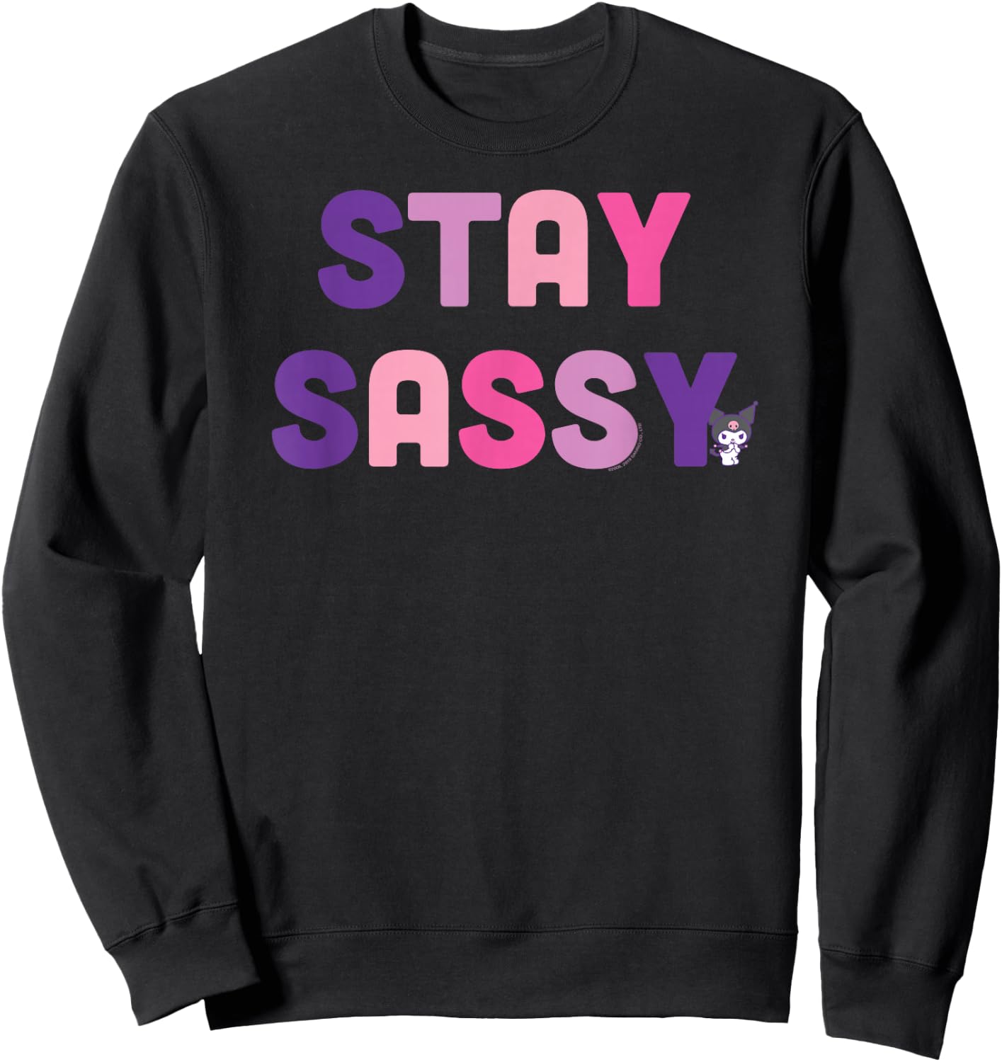 Kuromi Stay Sassy Sweatshirt - Sweatshirt | Black
