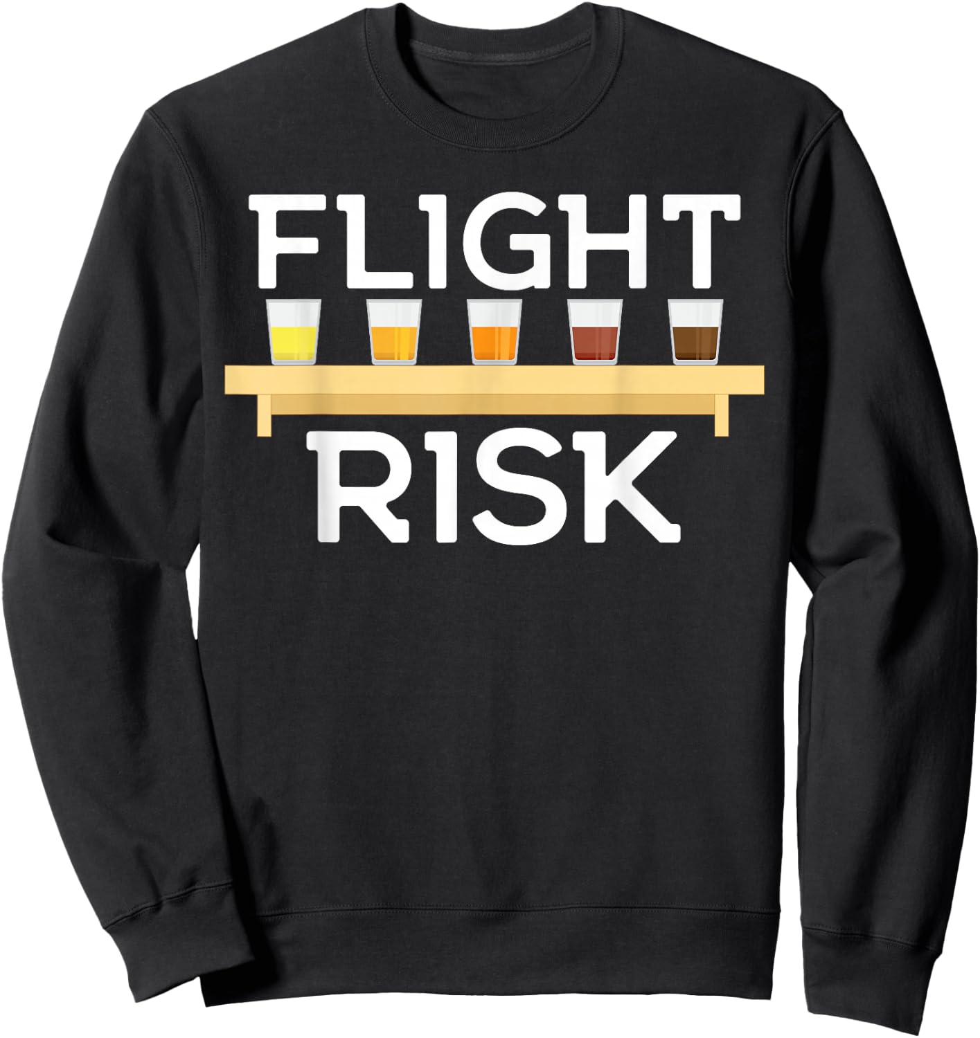 Flight Risk FOMO Beer Tasting Sample Lager IPA Amber Porter Sweatshirt - Sweatshirt | Black