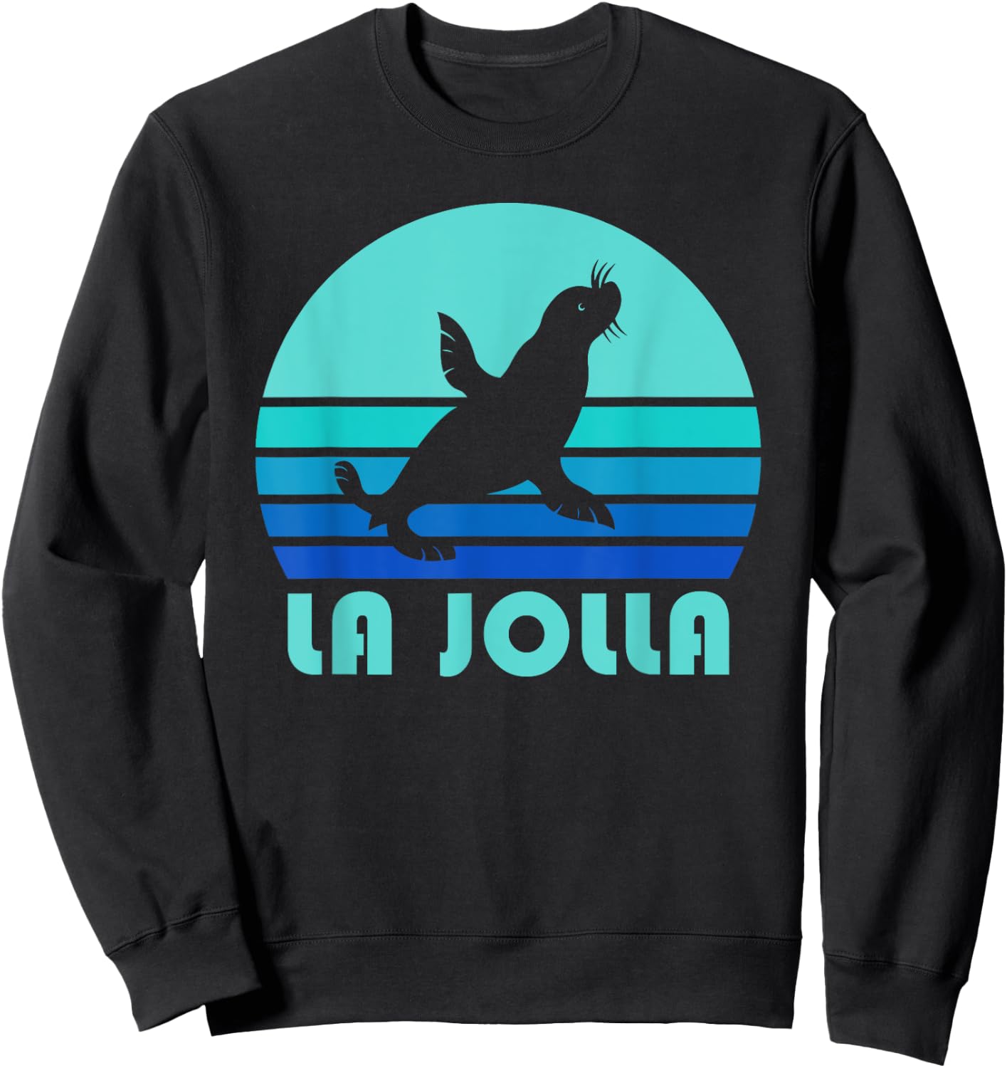 La Jolla Sea Lion Shirt, California Dogs Of The Sea Gift Sweatshirt - Sweatshirt | Black