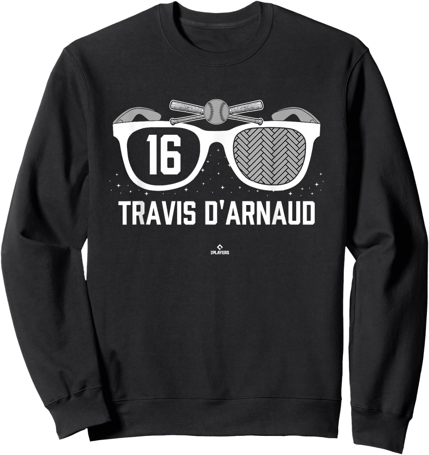 American Glasses Travis d'Arnaud Atlanta Baseball MLBPA Sweatshirt - Sweatshirt | Black