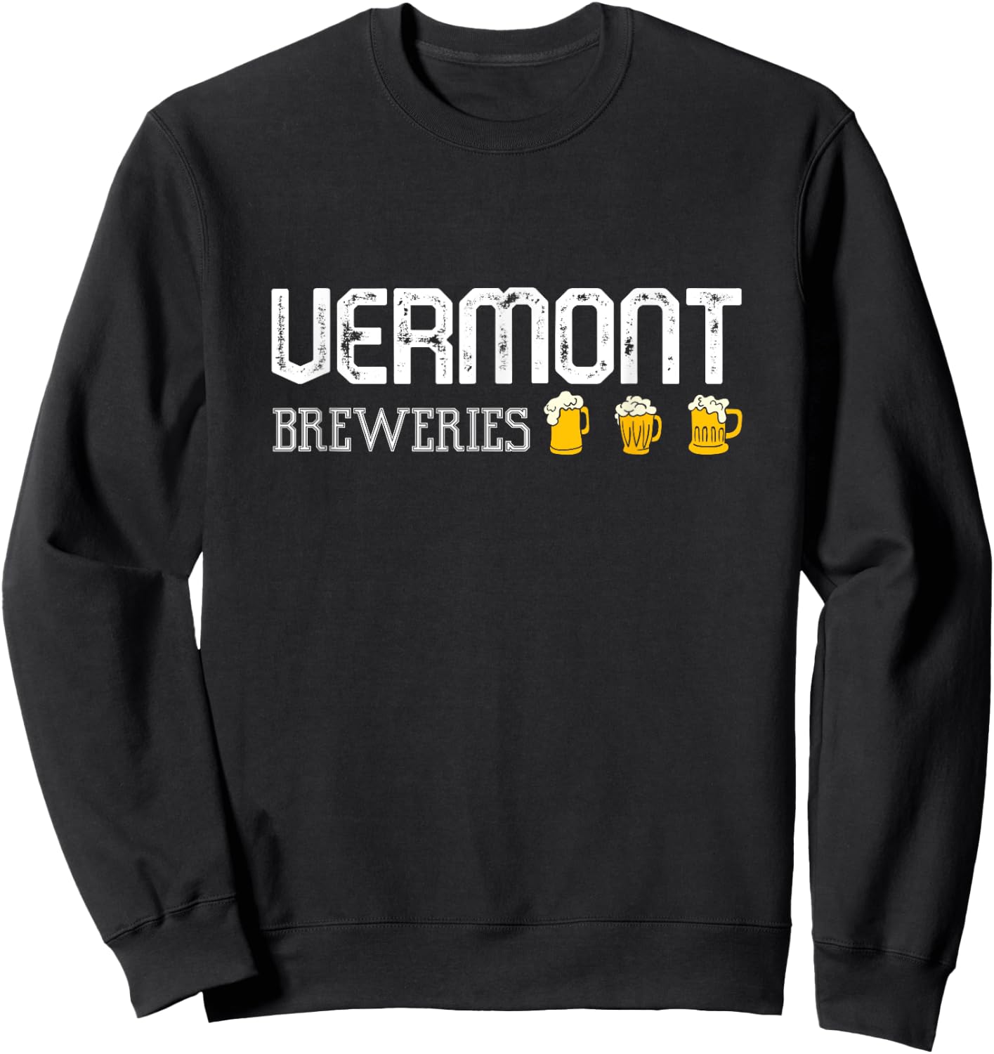 State Vermont Breweries Craft Beer- I LoVermont Vermont Beer Sweatshirt - Sweatshirt | Black