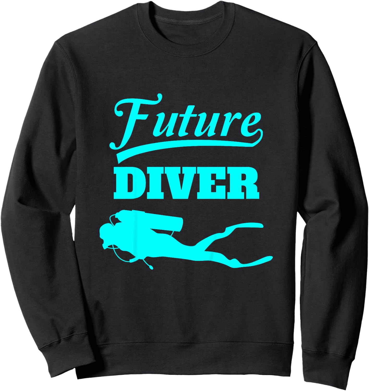 Future Diver Scuba Diving for Kids Sweatshirt - Sweatshirt | Black