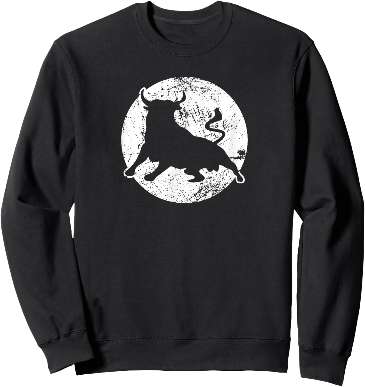 Spanish Toro Bull Distressed 6 Sweatshirt - Sweatshirt | Black