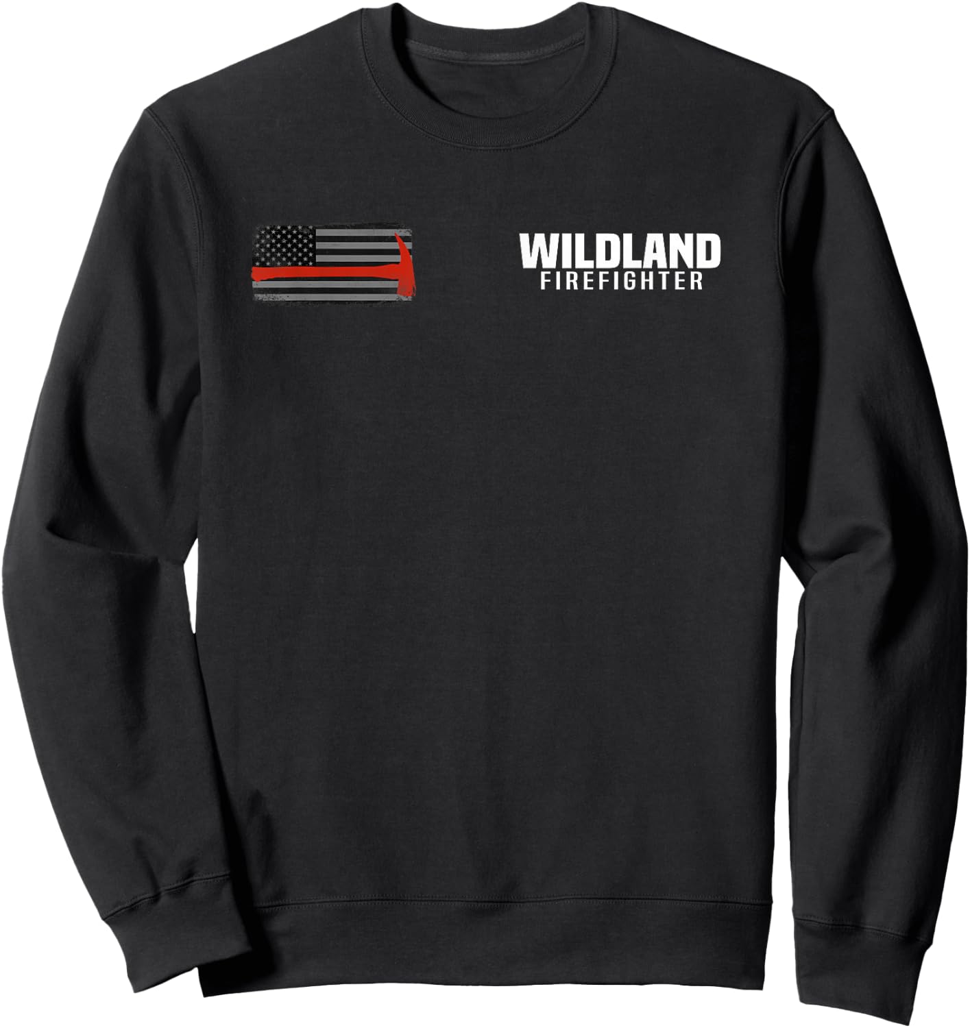 Wildland Fire Rescue Department Firefighters Firemen Uniform Sweatshirt - Sweatshirt | Black