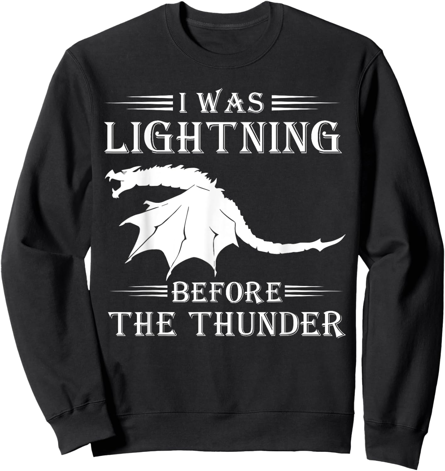Thunder Dragon Birthday Gift Sweatshirt - Sweatshirt | Black