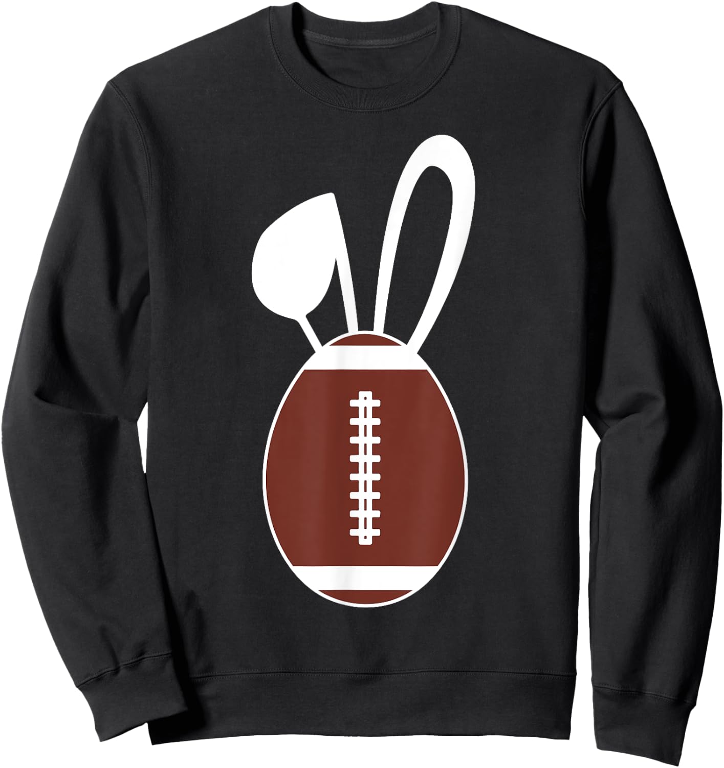Cute Football Egg Shirt - Football Easter Egg Gift Sweatshirt - Sweatshirt | Black