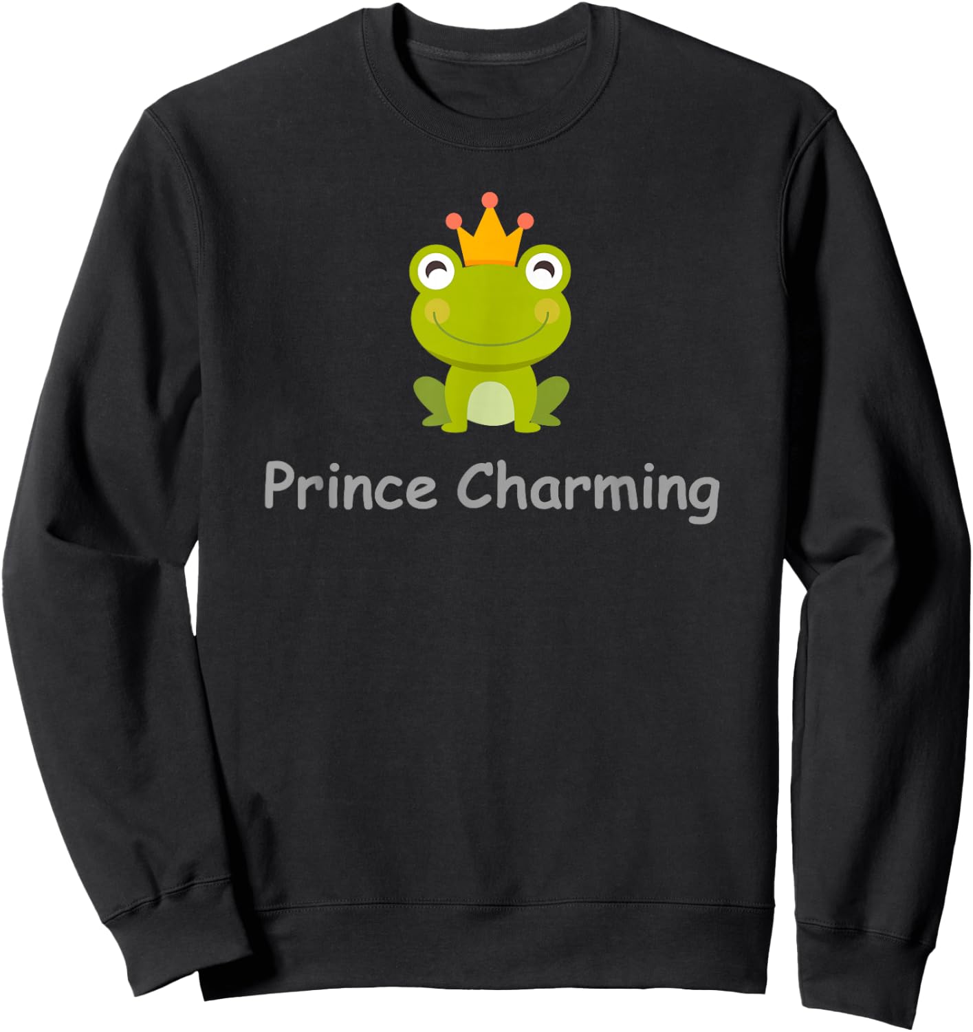 Prince Charming Frog Sweatshirt - Sweatshirt | Black