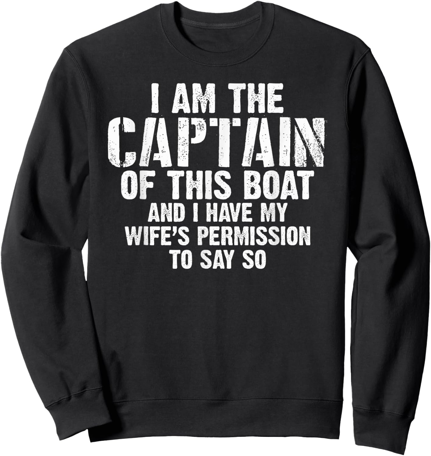 Boat Captain Shirt Sweatshirt - Sweatshirt | Black