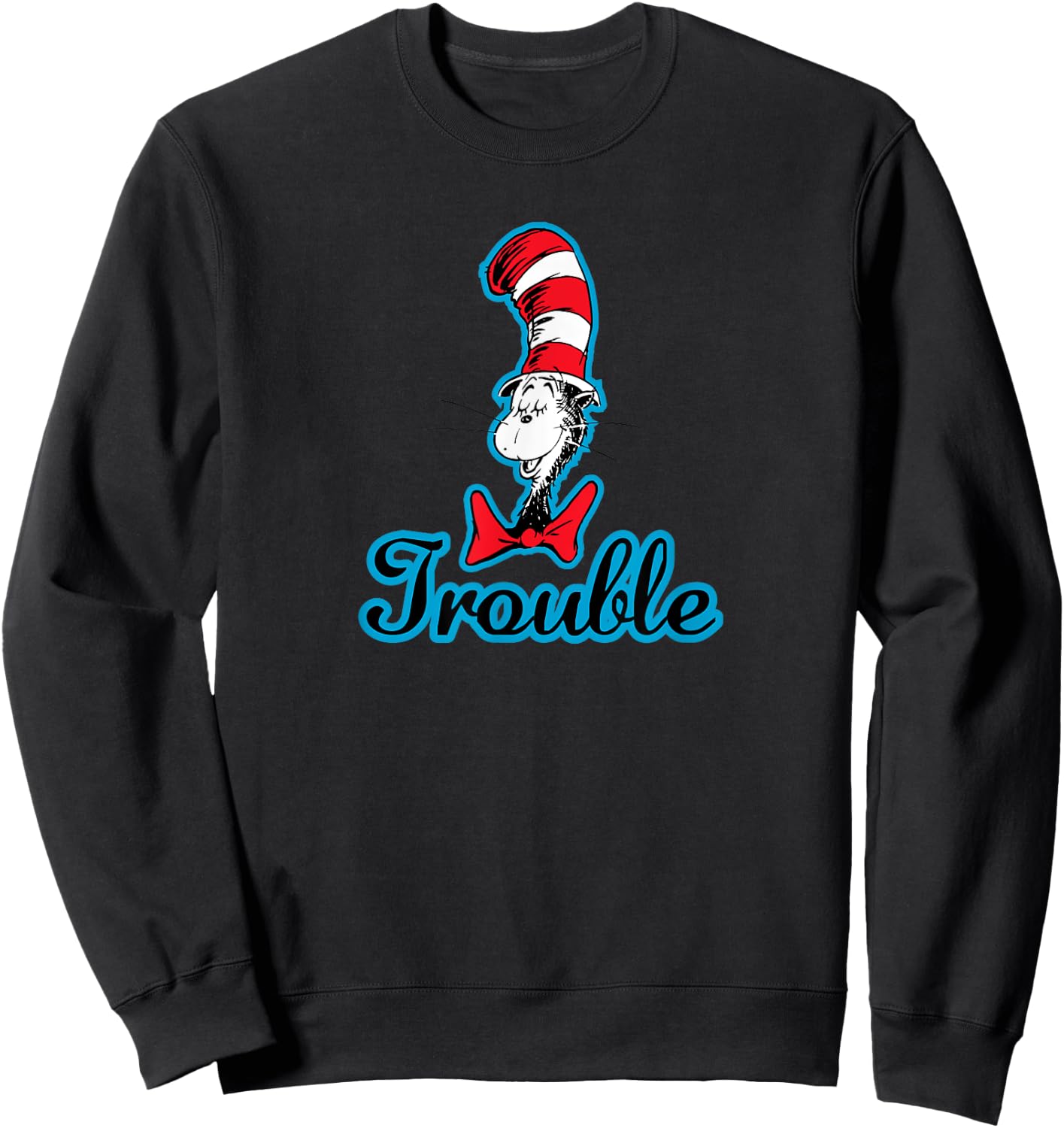 Dr. Seuss The Cat in the Hat Trouble Sweatshirt - Sweatshirt | Black