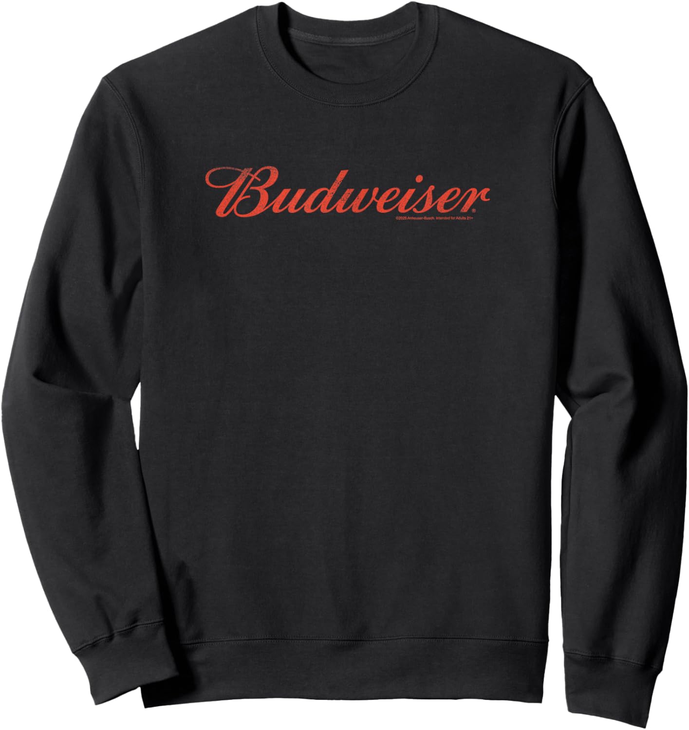 Budweiser - Tonal Washed Logo Sweatshirt - Sweatshirt | Black
