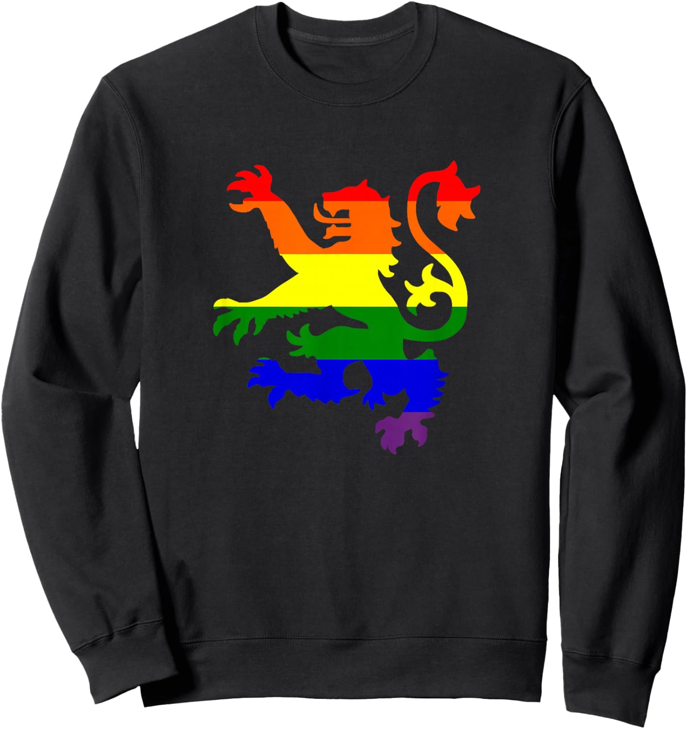 Scottish Lion Gay Pride Sweatshirt - Sweatshirt | Black