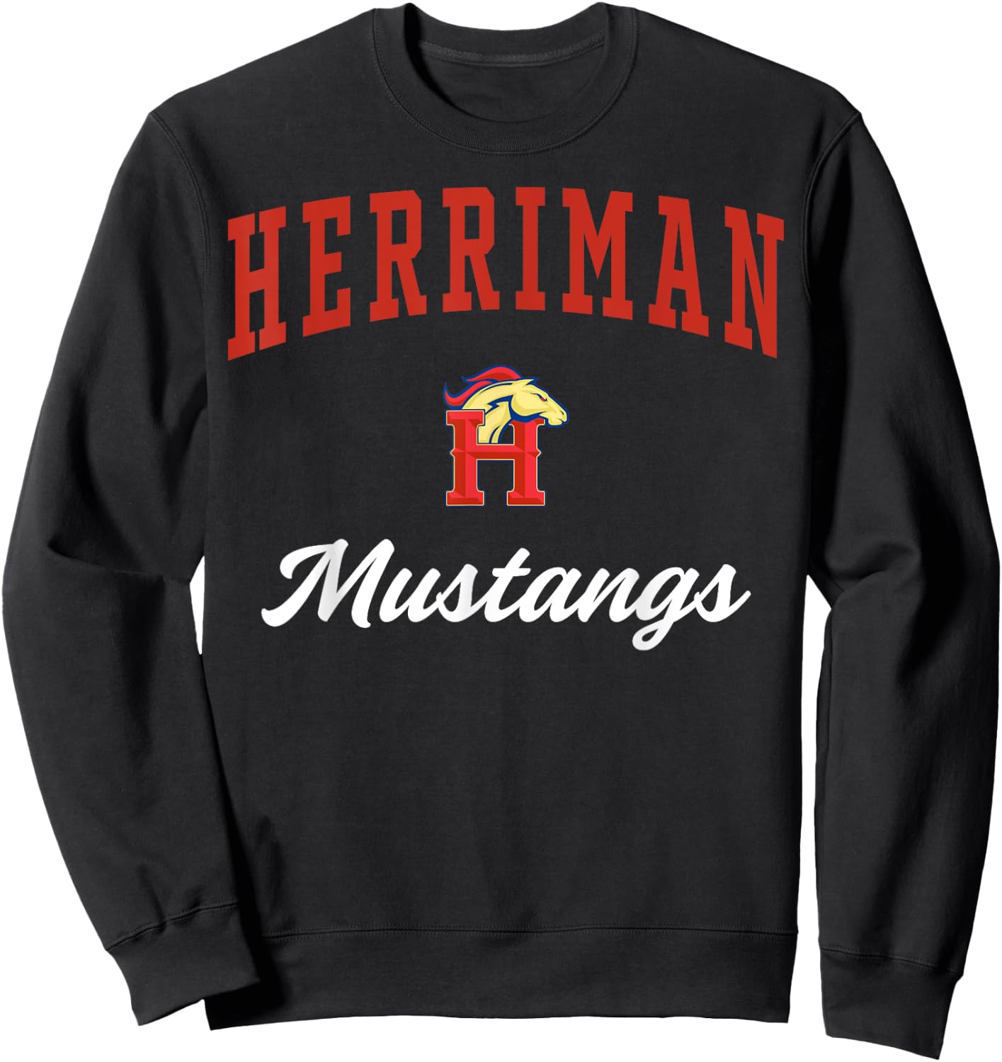 Herriman High School Mustangs C3 Sweatshirt - Sweatshirt | Black
