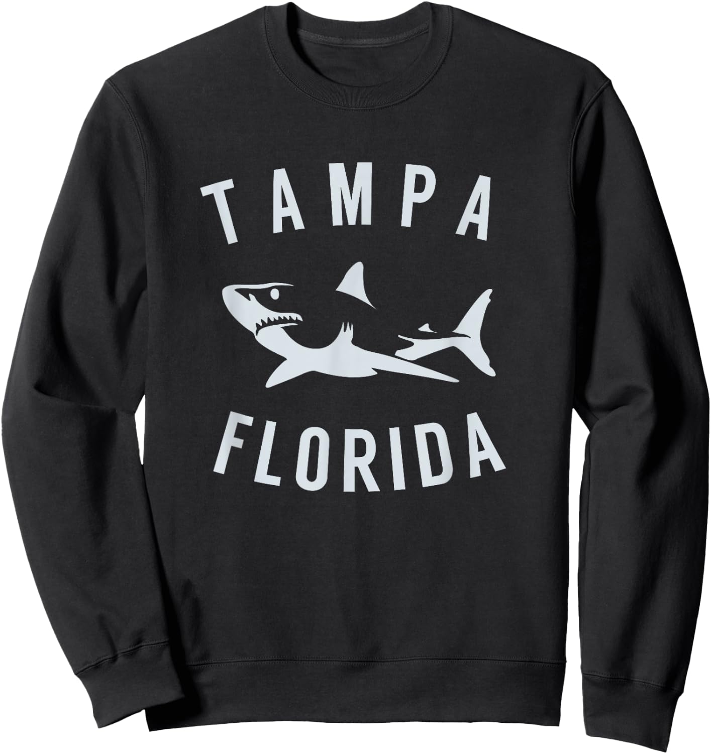 Tampa Florida T Shirt Shark FL Souvenirs Sweatshirt - Sweatshirt | Black