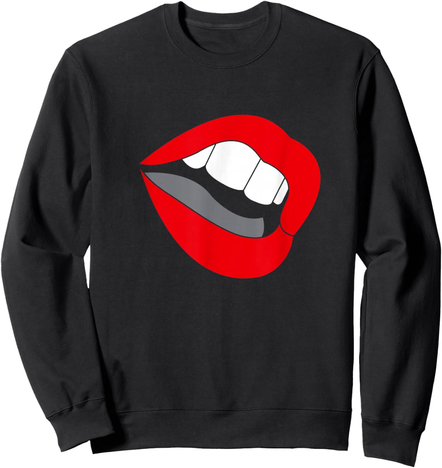 Kylie Minogue Lips Graphic Sweatshirt - Sweatshirt | Black