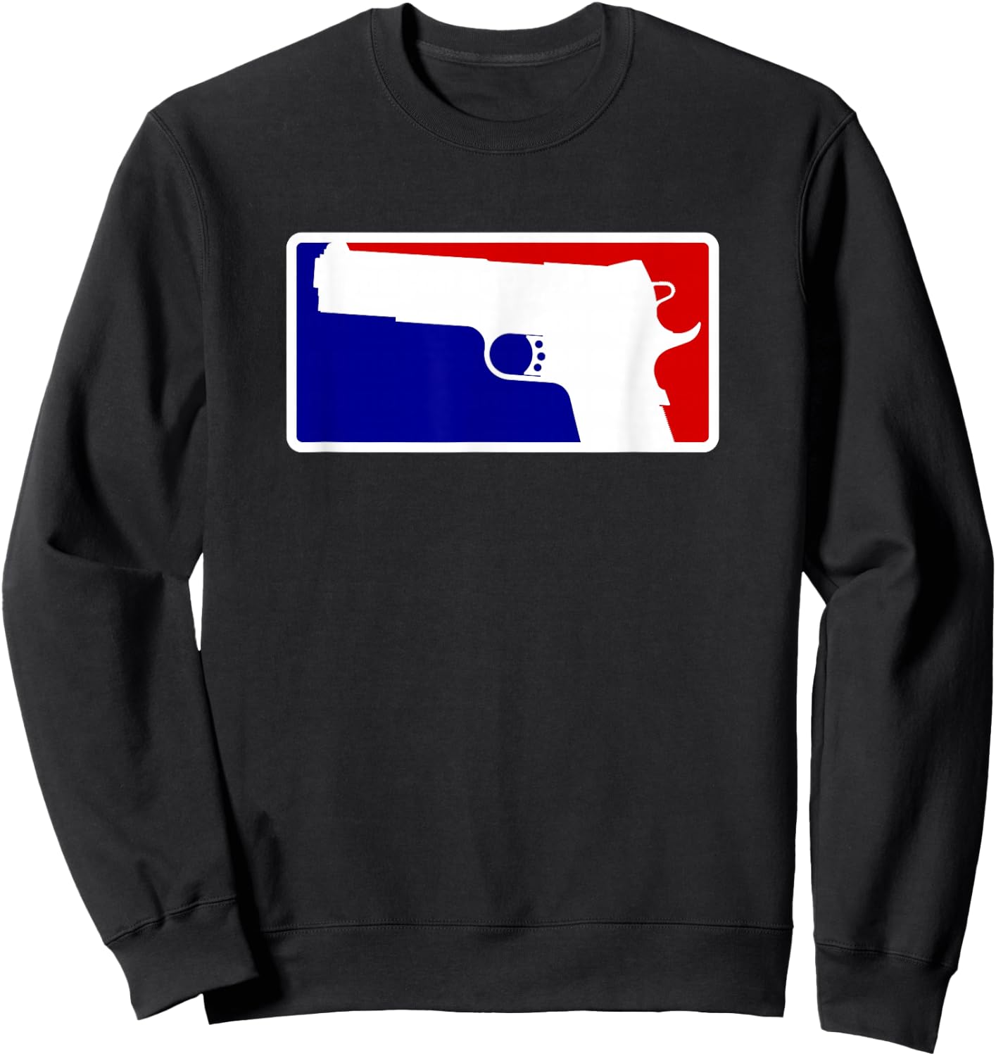 1911 Gun Shirt - Blue, White, and Red Design Sweatshirt - Sweatshirt | Black