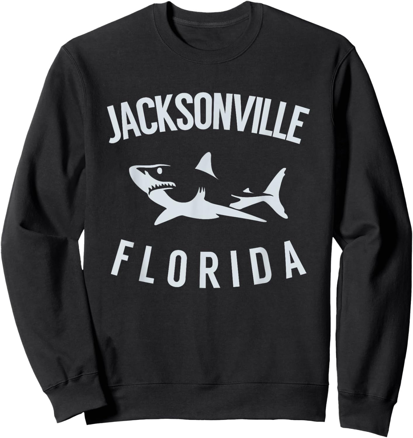 Jacksonville Florida T Shirt Shark FL Souvenirs Sweatshirt - Sweatshirt | Black