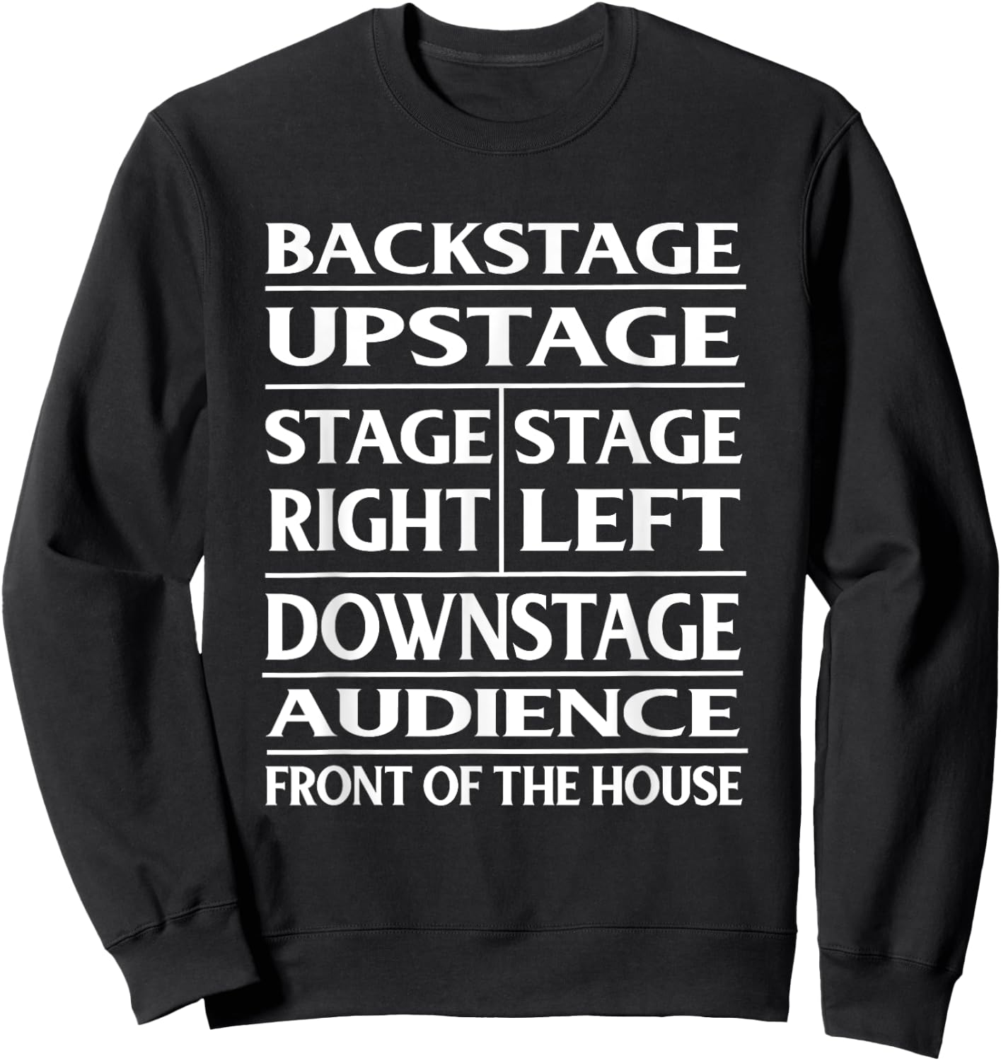 Stage Theatre Anatomy Funny Sweatshirt - Sweatshirt | Black