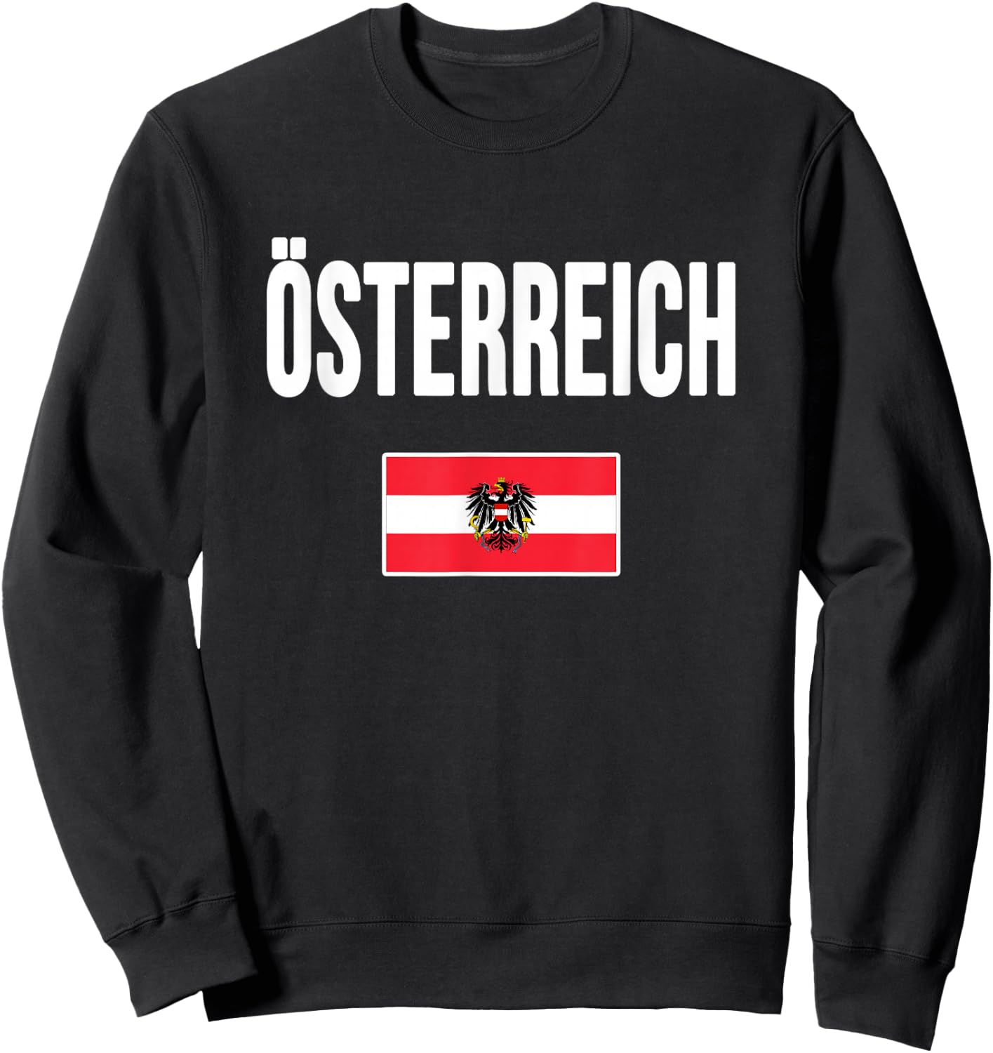 Austrian Flag Austria Gift Osterreich Sweatshirt - Sweatshirt | Black