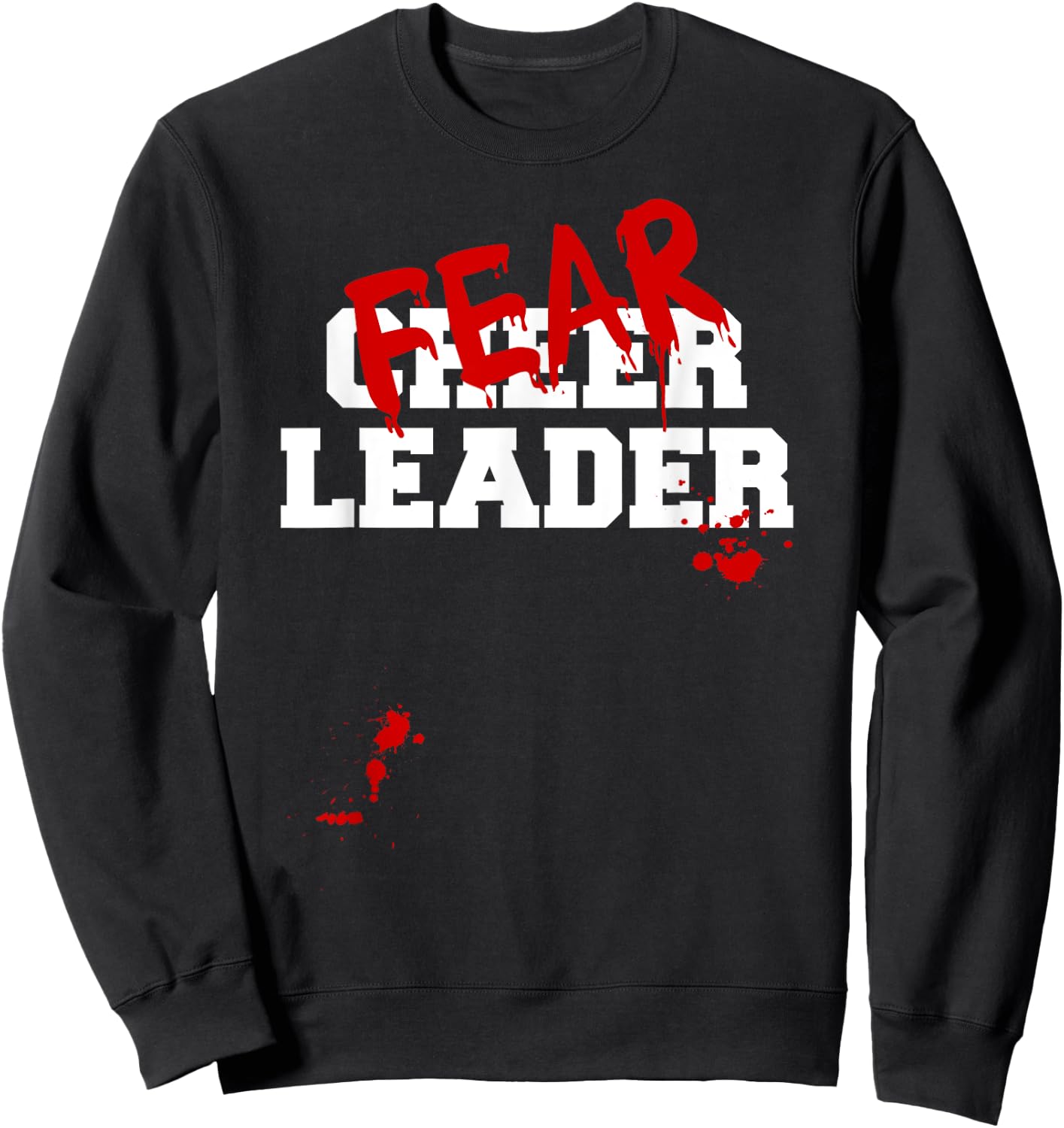 Fearleader Zombie Cheerleader Halloween Costume Sweatshirt - Sweatshirt | Black